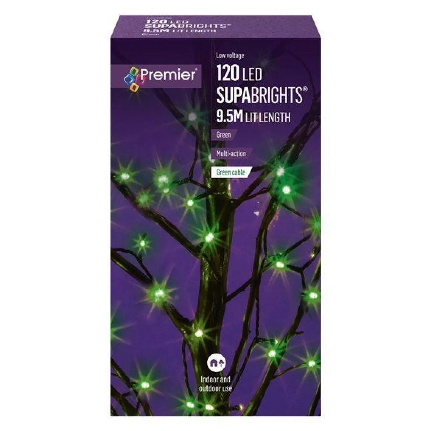 120 Led Green Supabright Lights<Party Delights Clearance