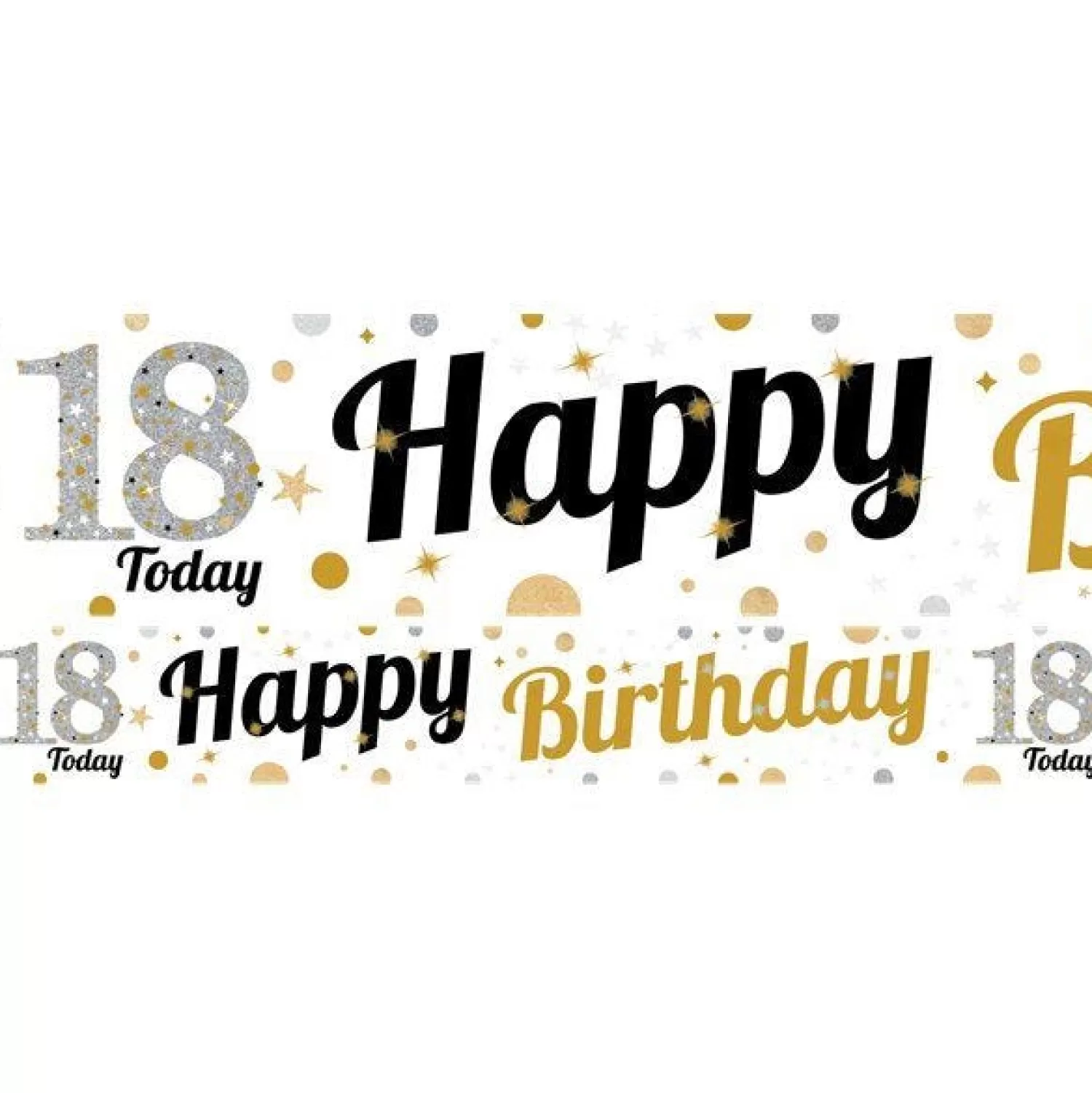 Best Party Delights 18Th Birthday Paper Banners - 1M (3Pk)