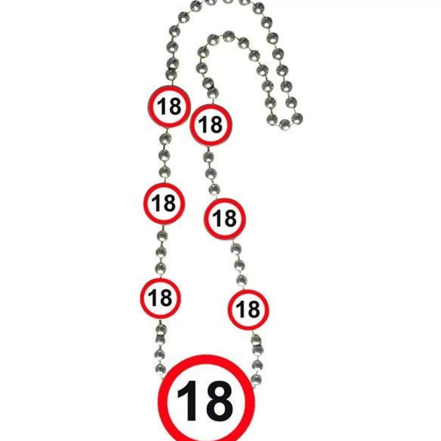 Discount Party Delights 18Th Birthday Traffic Sign Necklace - 42Cm