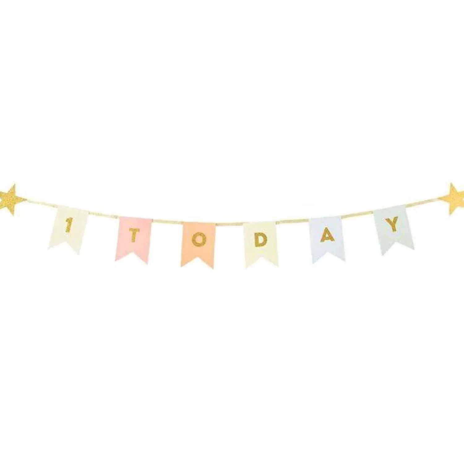 Online Party Delights 1 Today Gold Glitter Bunting - 1.5M