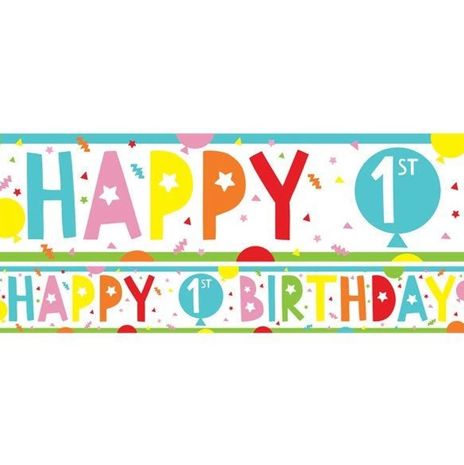 Shop Party Delights 1St Birthday Paper Banners - 1M (3Pk)