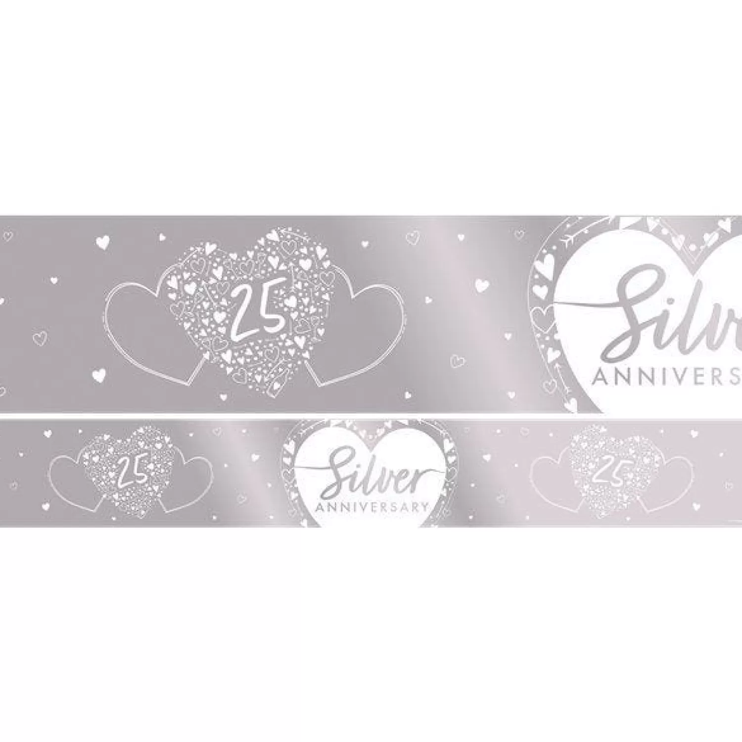 Sale Party Delights 25Th Silver Wedding Anniversary Foil Banner - 2.74M