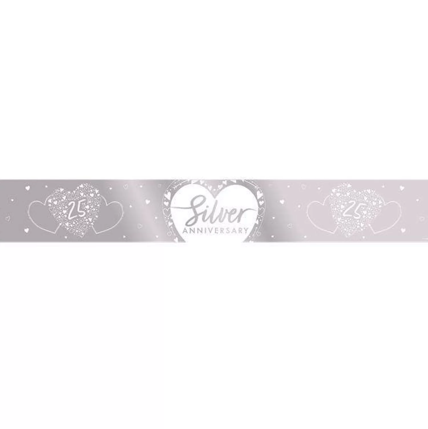 Sale Party Delights 25Th Silver Wedding Anniversary Foil Banner - 2.74M