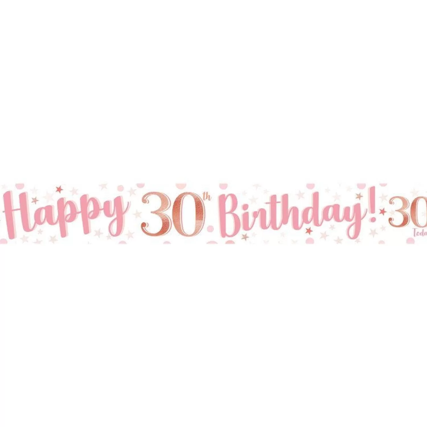 New Party Delights 30Th Birthday Glitz & Glamour Paper Banners (3Pk)