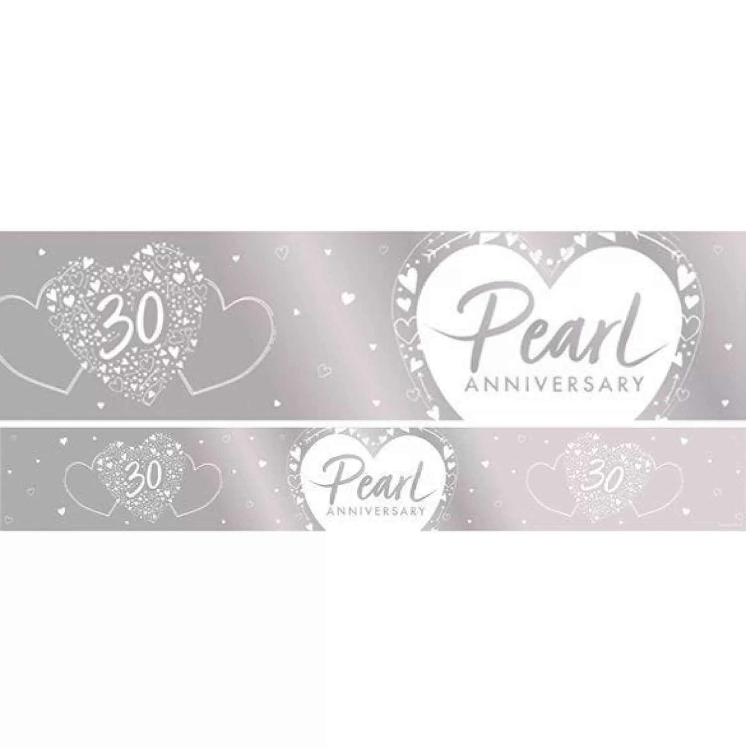 Shop Party Delights 30Th Pearl Wedding Anniversary Foil Banner - 2.7M