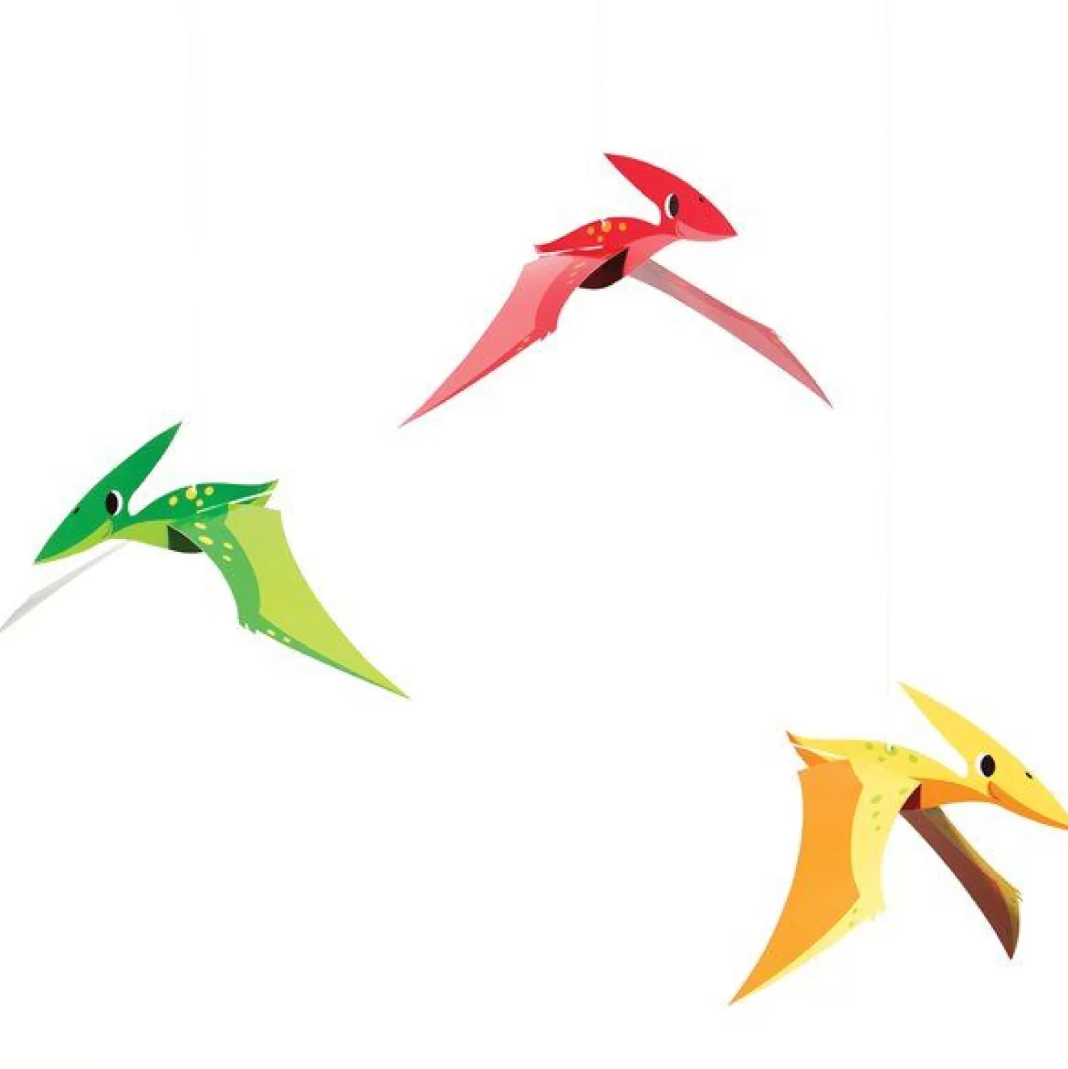 Shop Party Delights 3D Hanging Dinosaurs - 43Cm (3Pk)