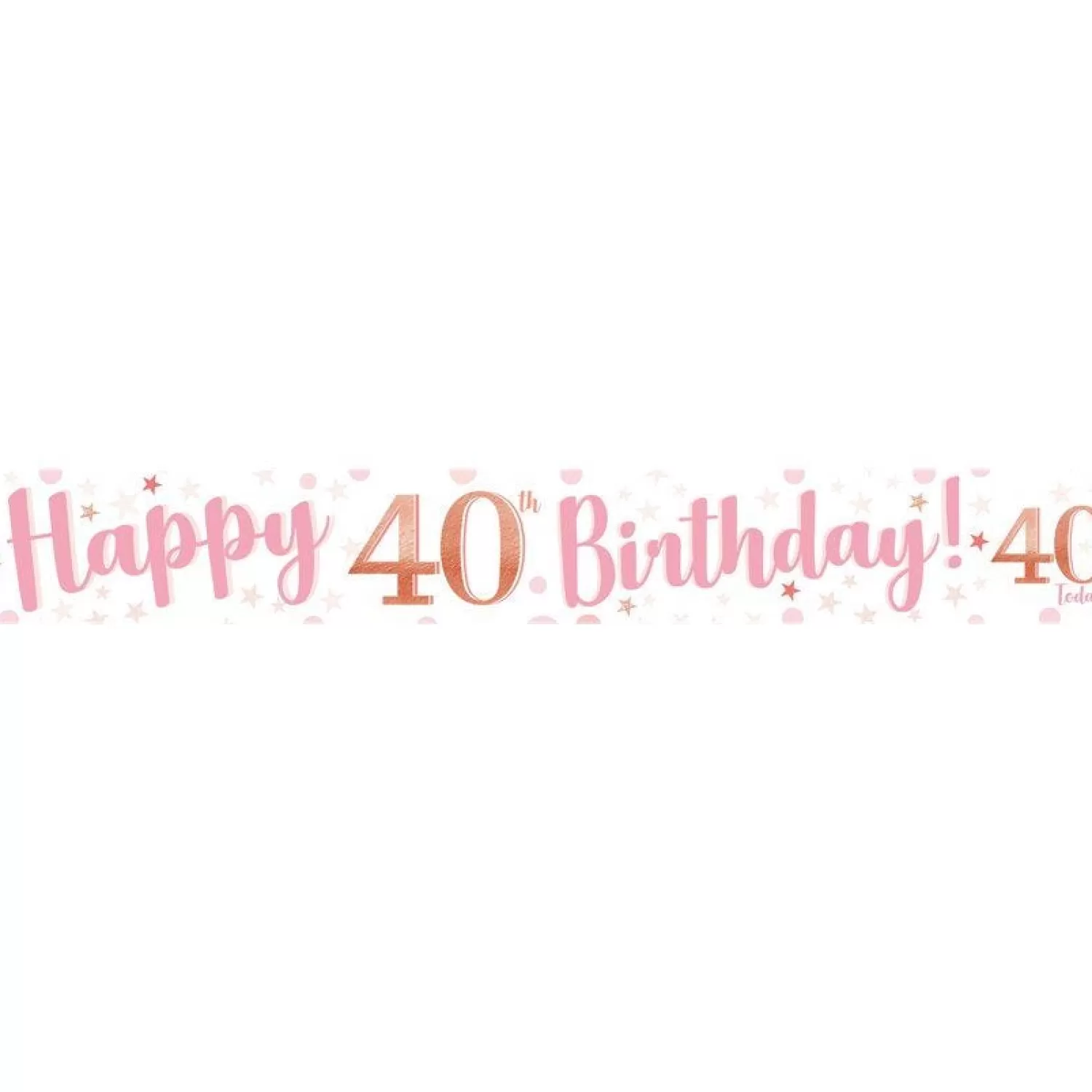 Shop Party Delights 40Th Birthday Glitz & Glamour Paper Banners (3Pk)