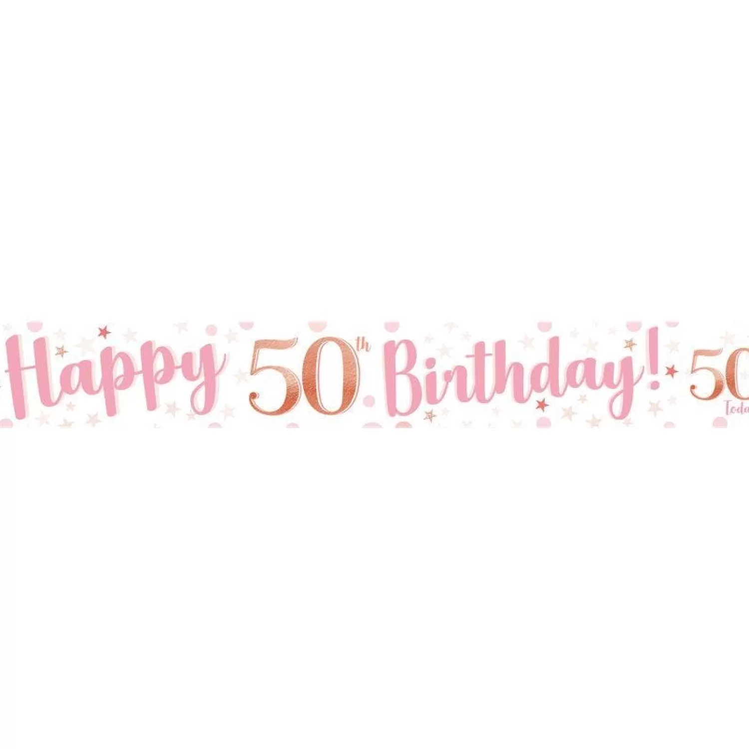 Shop Party Delights 50Th Birthday Glitz & Glamour Paper Banners (3Pk)