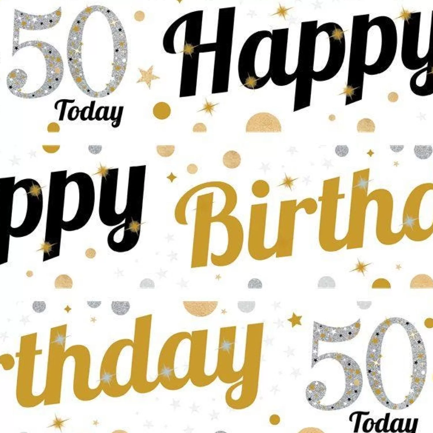 Best Sale Party Delights 50Th Birthday Paper Banners - 1M (3Pk)