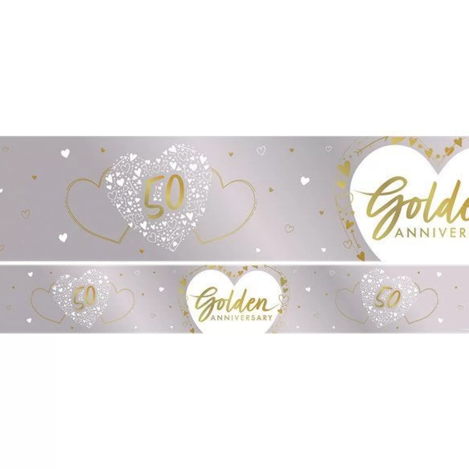 Store Party Delights 50Th Golden Wedding Anniversary Foil Banner - 2.74M