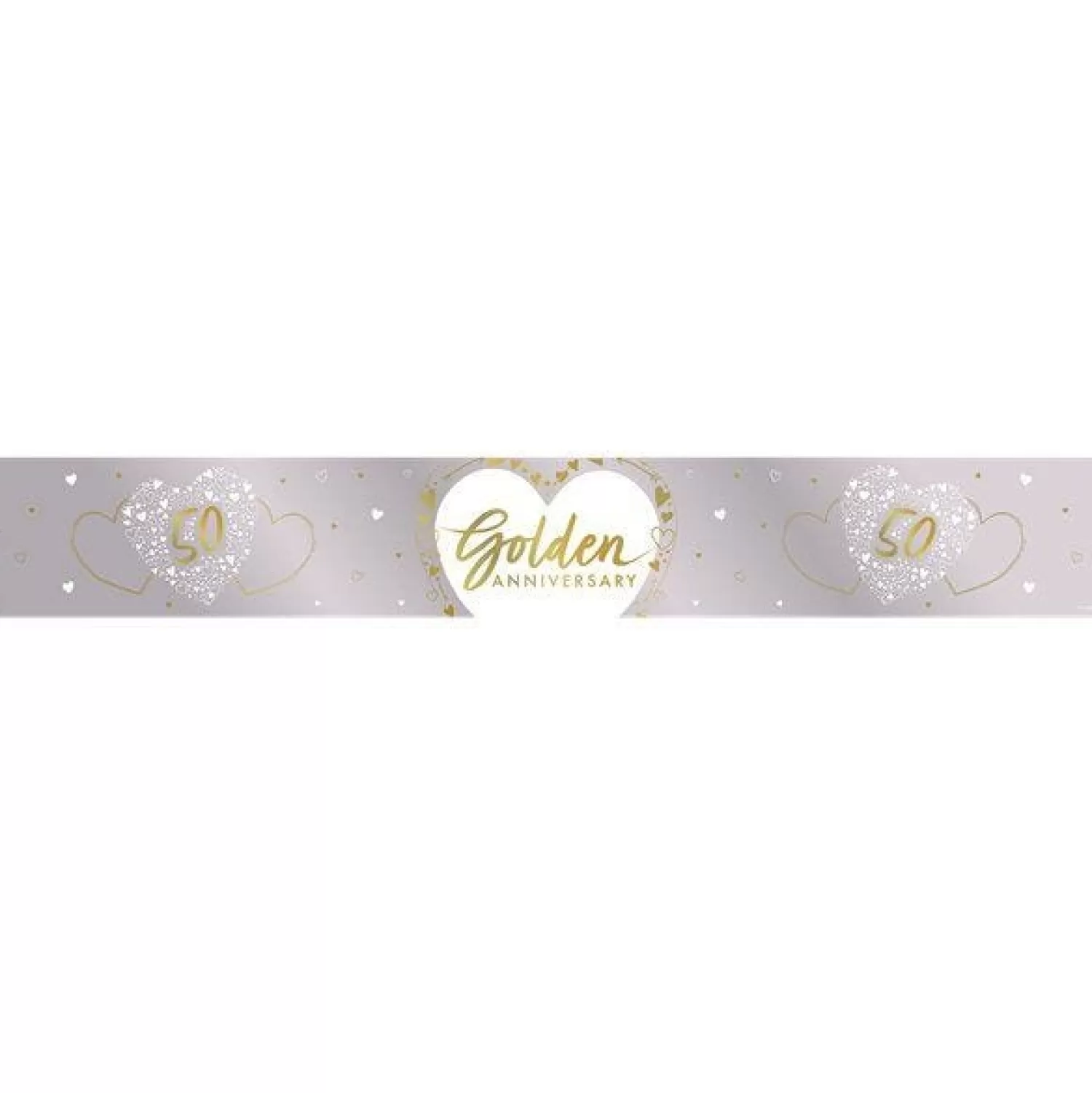 Store Party Delights 50Th Golden Wedding Anniversary Foil Banner - 2.74M