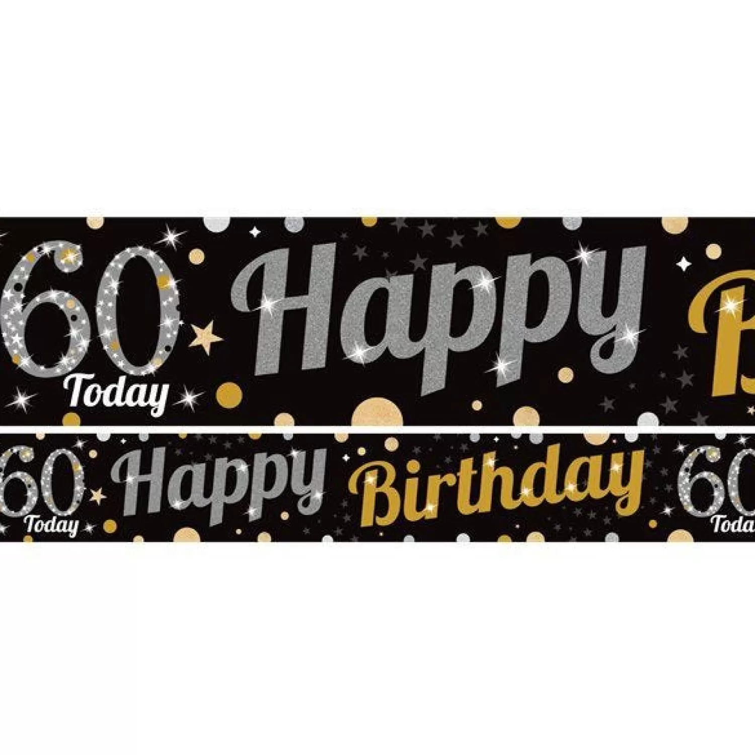 Best Sale Party Delights 60Th Birthday Paper Banners - 1M (3Pk)