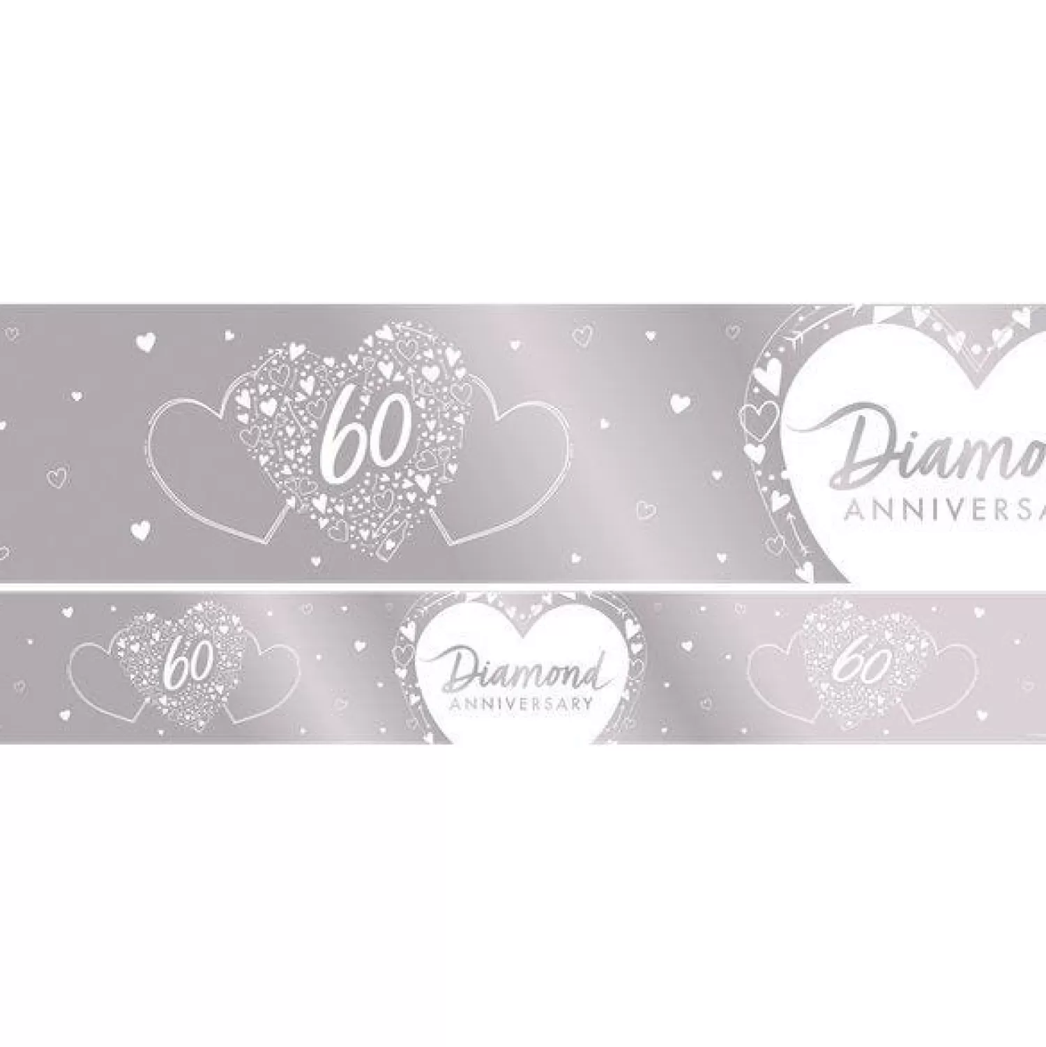 Store Party Delights 60Th Diamond Wedding Anniversary Foil Banner - 2.74M