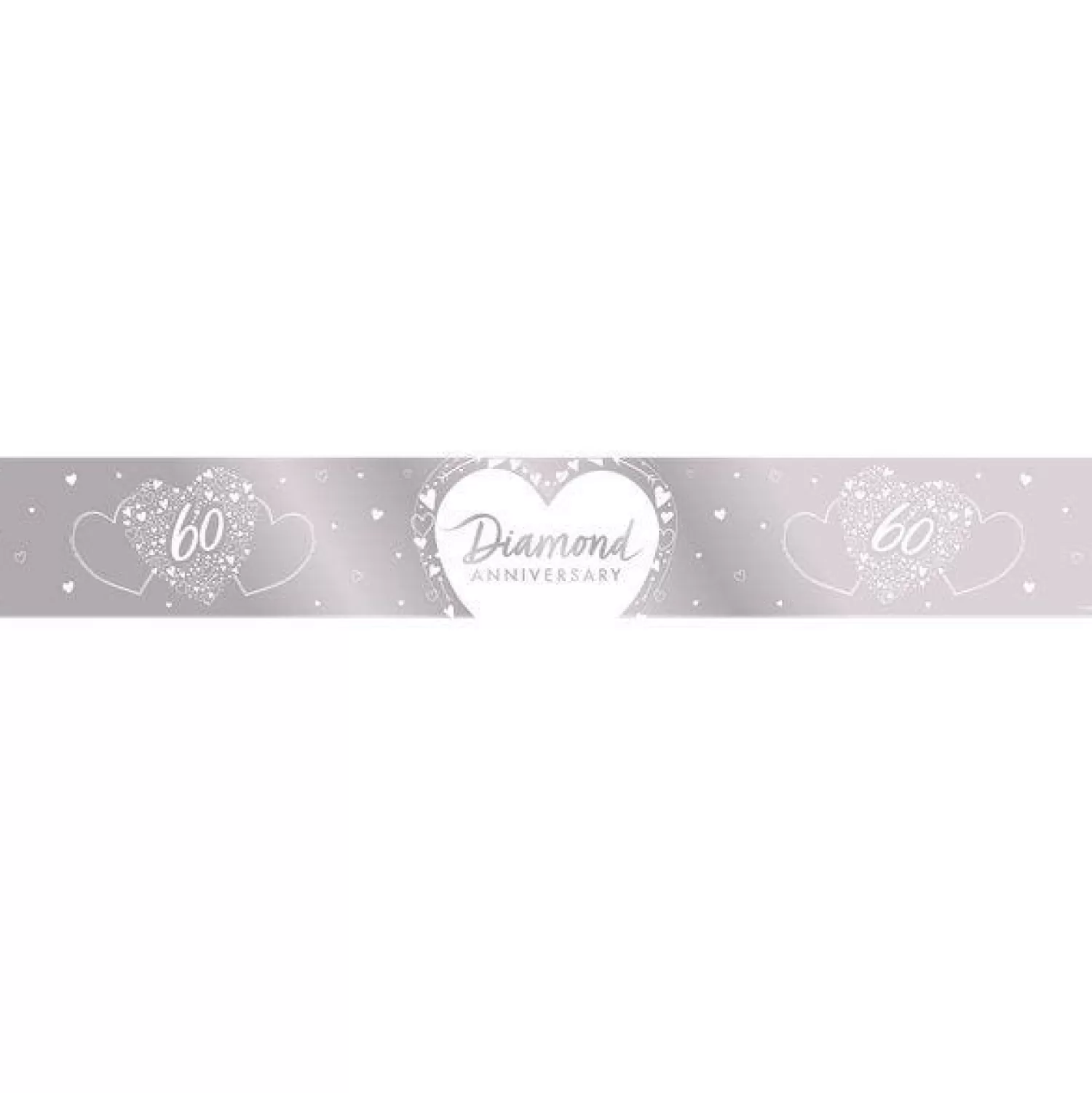 Store Party Delights 60Th Diamond Wedding Anniversary Foil Banner - 2.74M