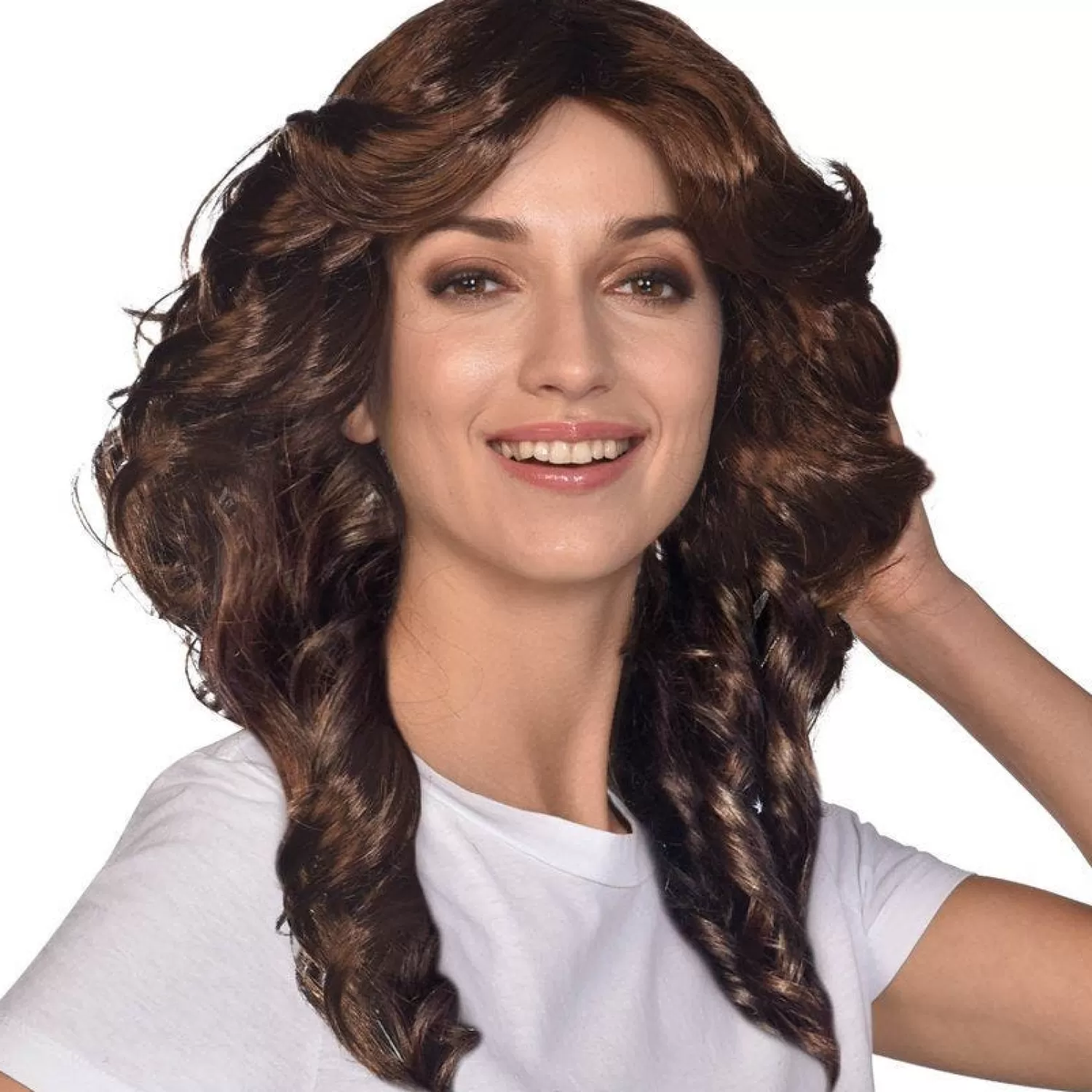 Shop Party Delights 70S Brown Flick Wig