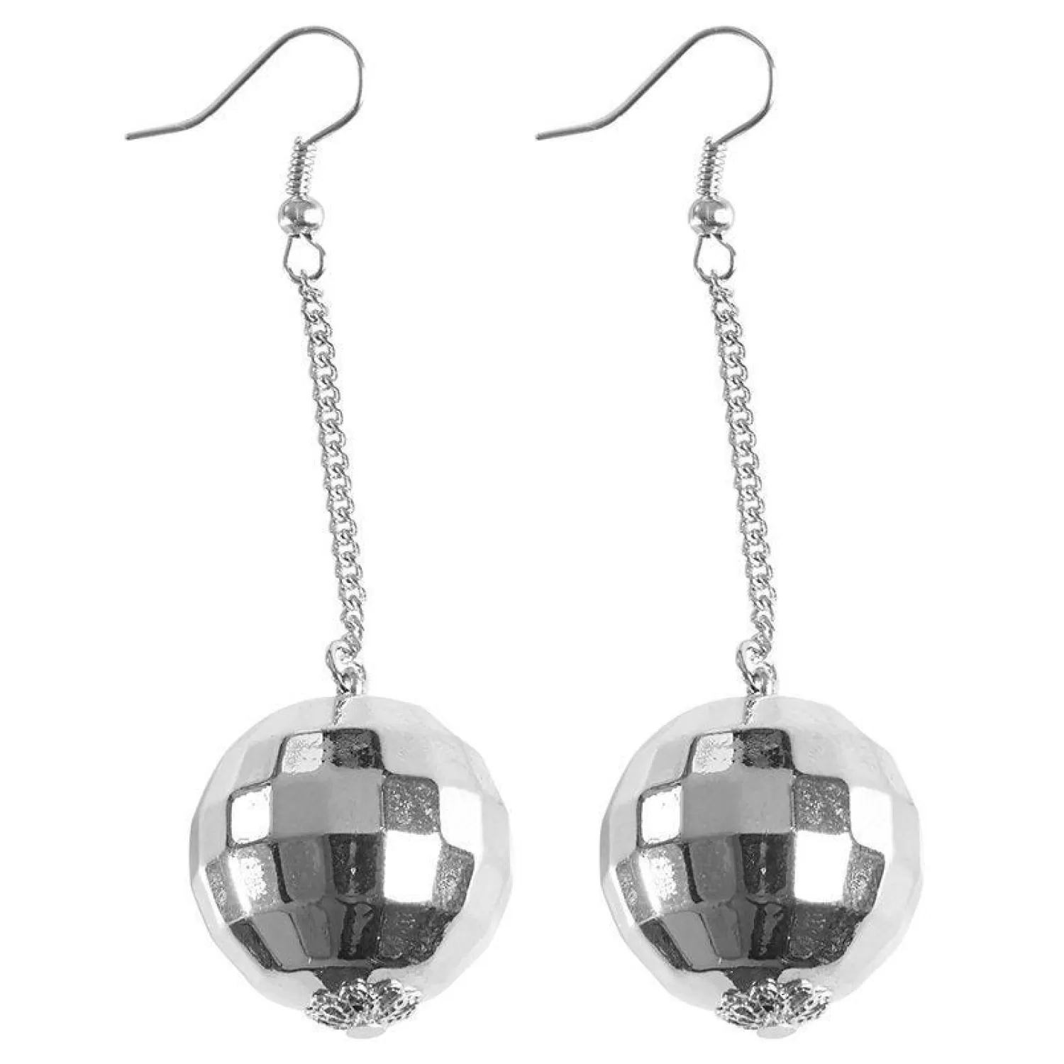 Best Party Delights 70's Disco Ball Earrings