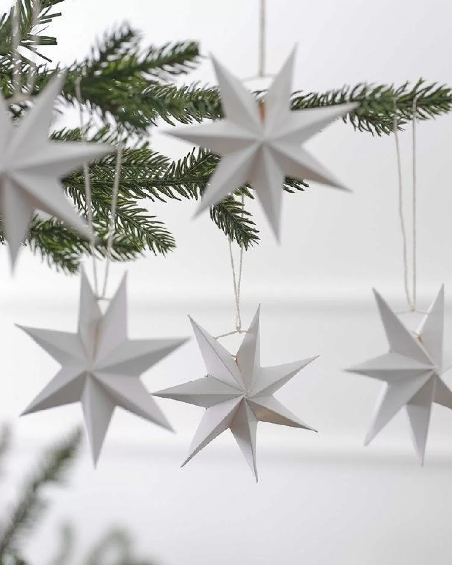 7 Pointed Stars Tree Decorations (5Pk)<Party Delights Cheap