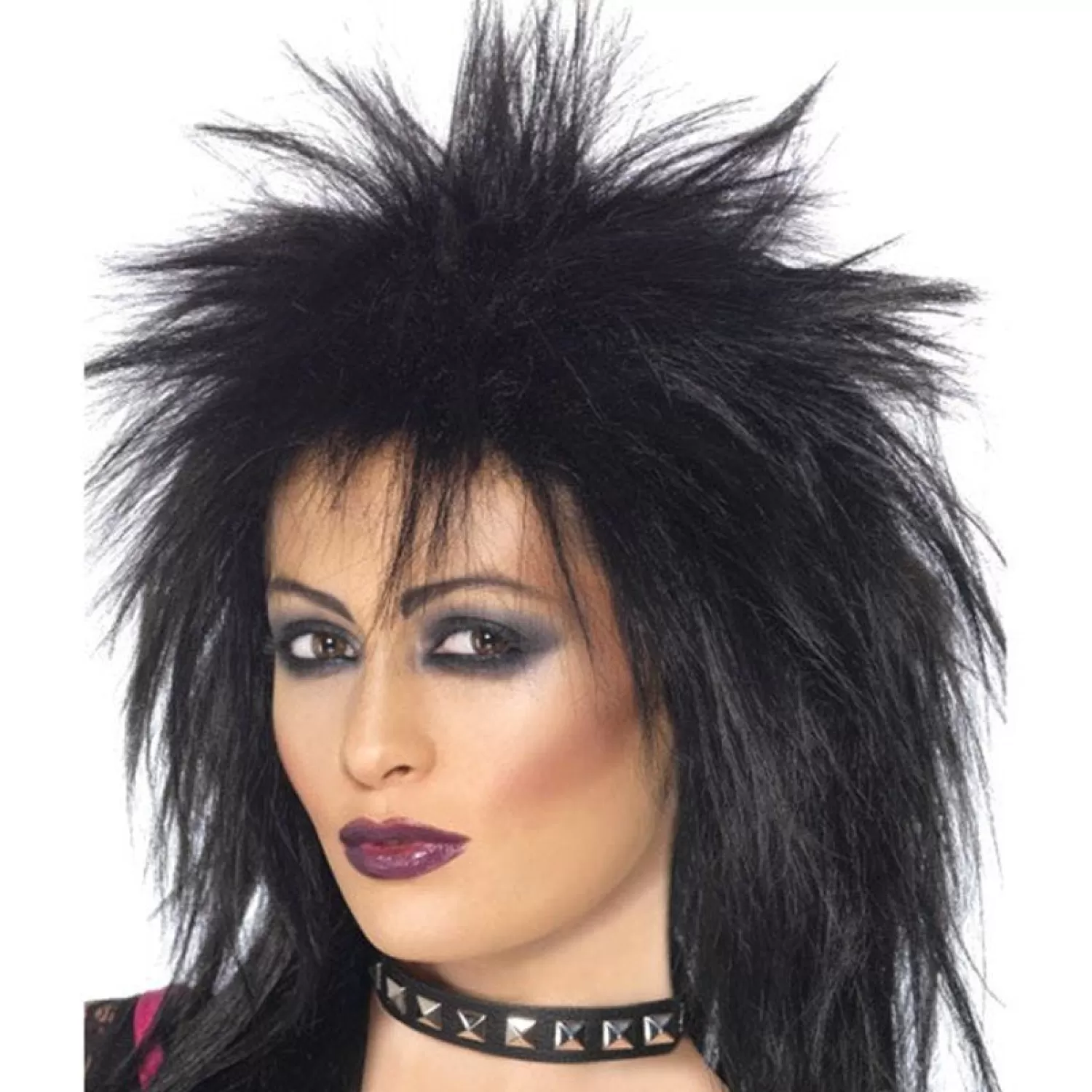 Cheap Party Delights 80S Black Rock Diva Wig