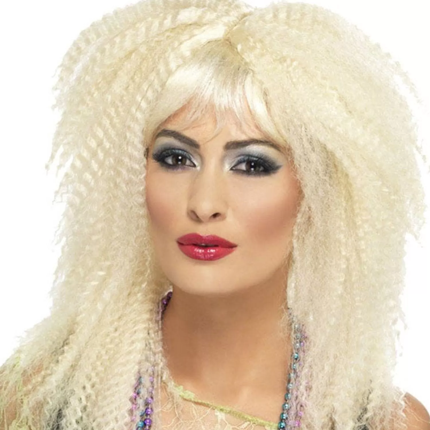 Best Party Delights 80S Blonde Crimped Wig