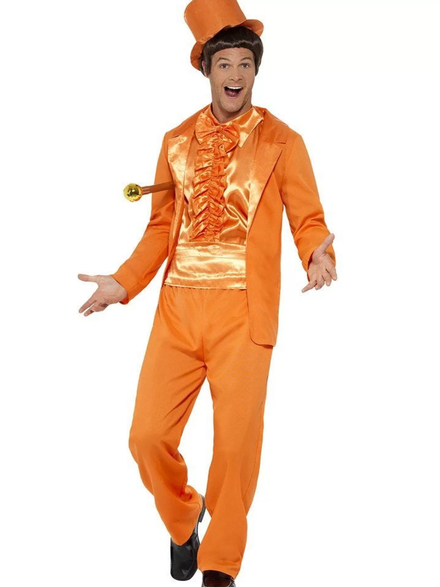 90S Stupid Tuxedo Orange - Adult Costume<Party Delights Outlet