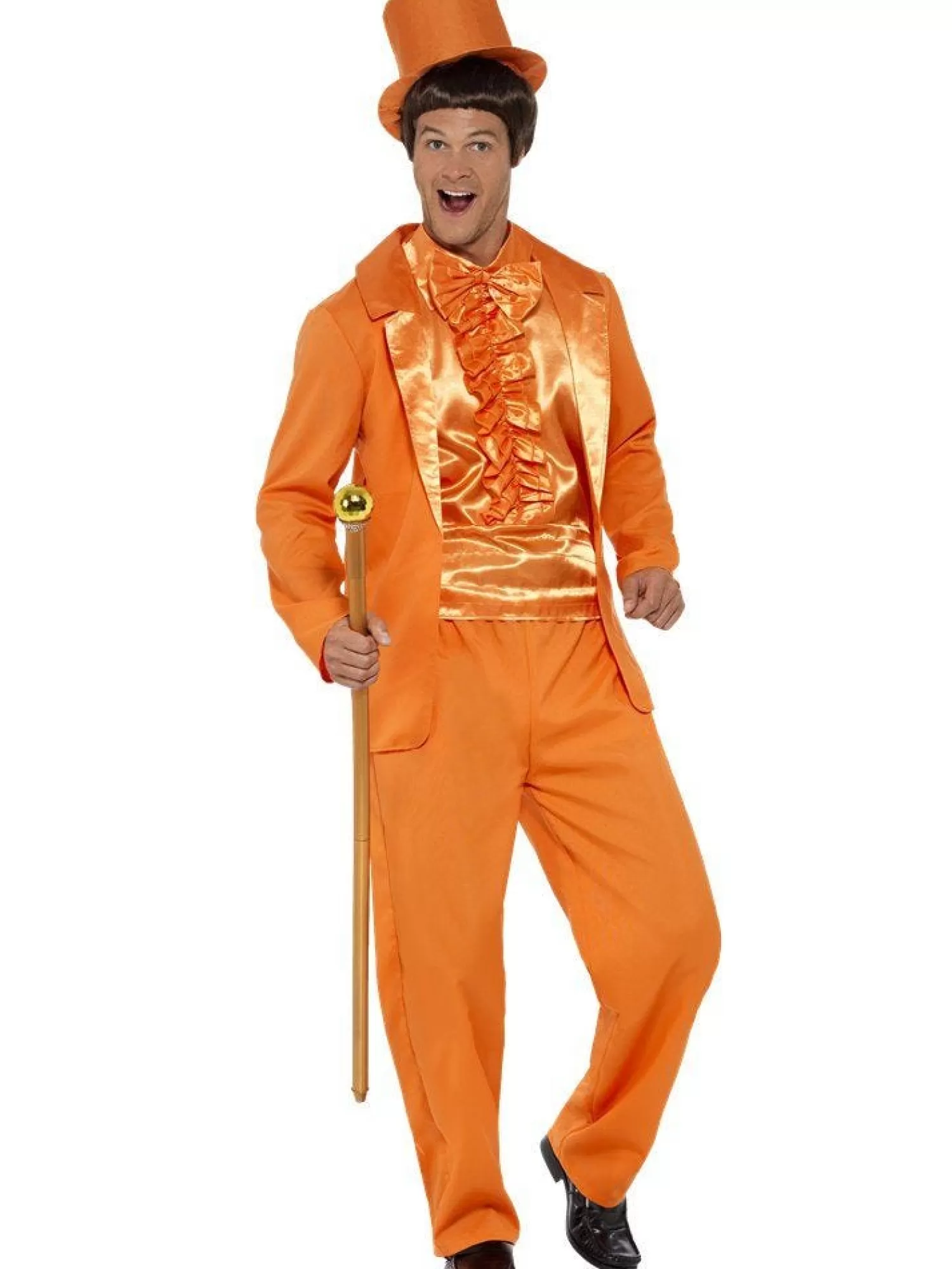 90S Stupid Tuxedo Orange - Adult Costume<Party Delights Outlet