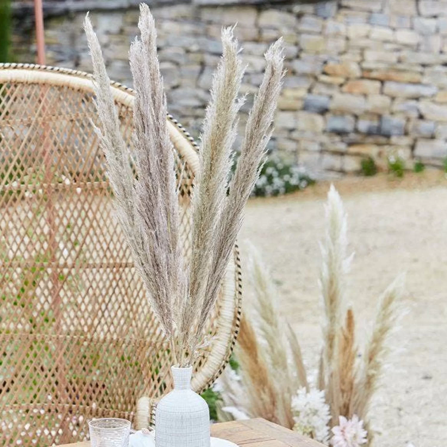 Online Party Delights A Touch Of Pampas Natural Pampas Grass (5Pk)