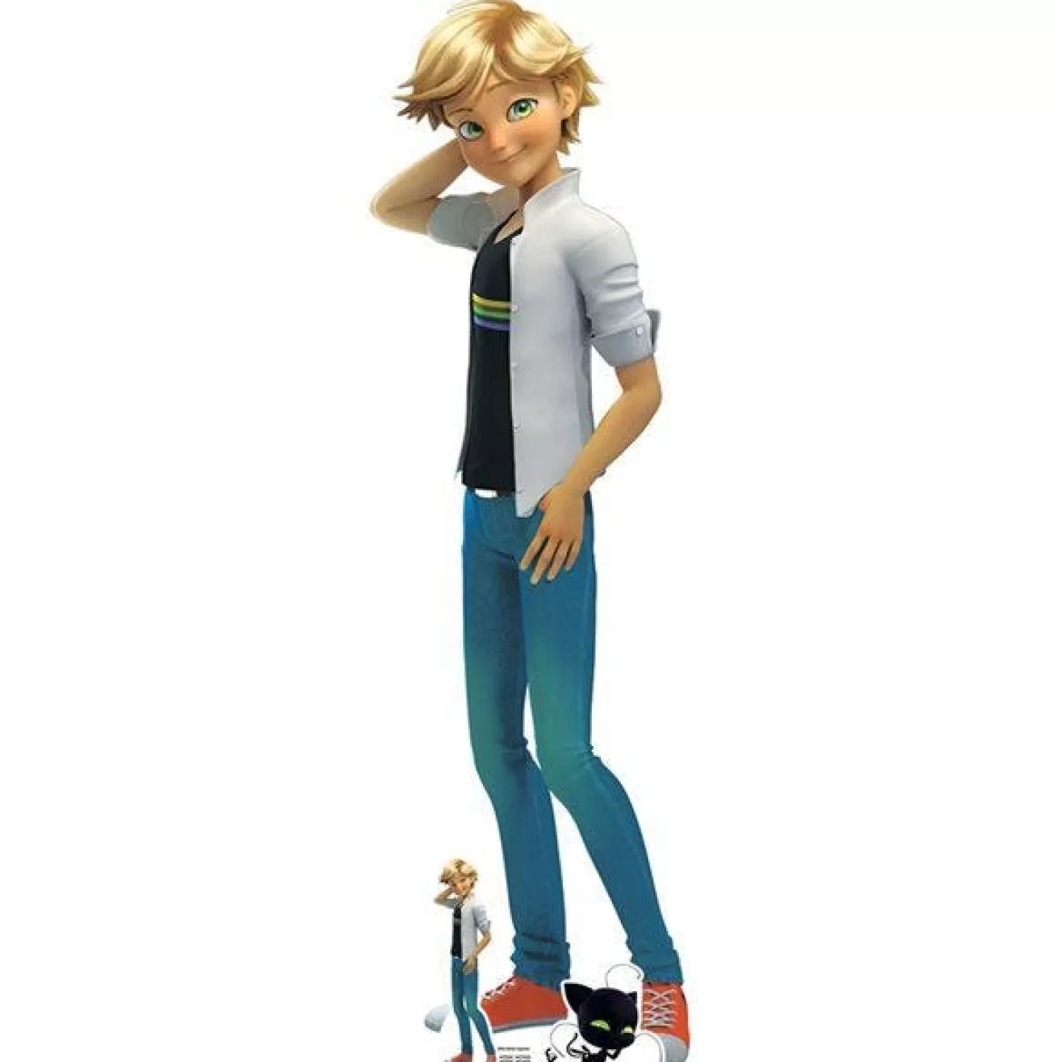 Best Party Delights Adrien Agreste Miraculous Cardboard Cutout - 151Cm X 47Cm