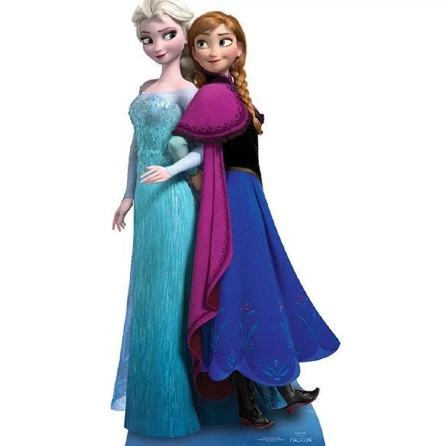 Hot Party Delights Anna & Elsa Frozen Cardboard Cutout - 162Cm X 78Cm