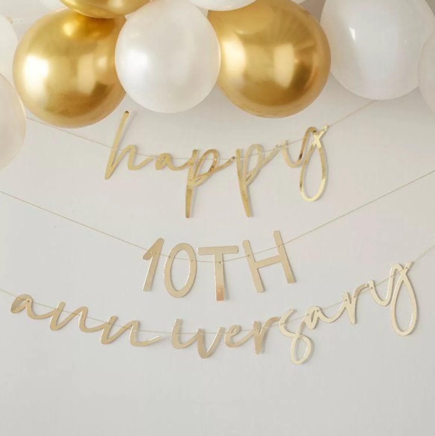 Sale Party Delights Anniversary Gold Customisable Bunting