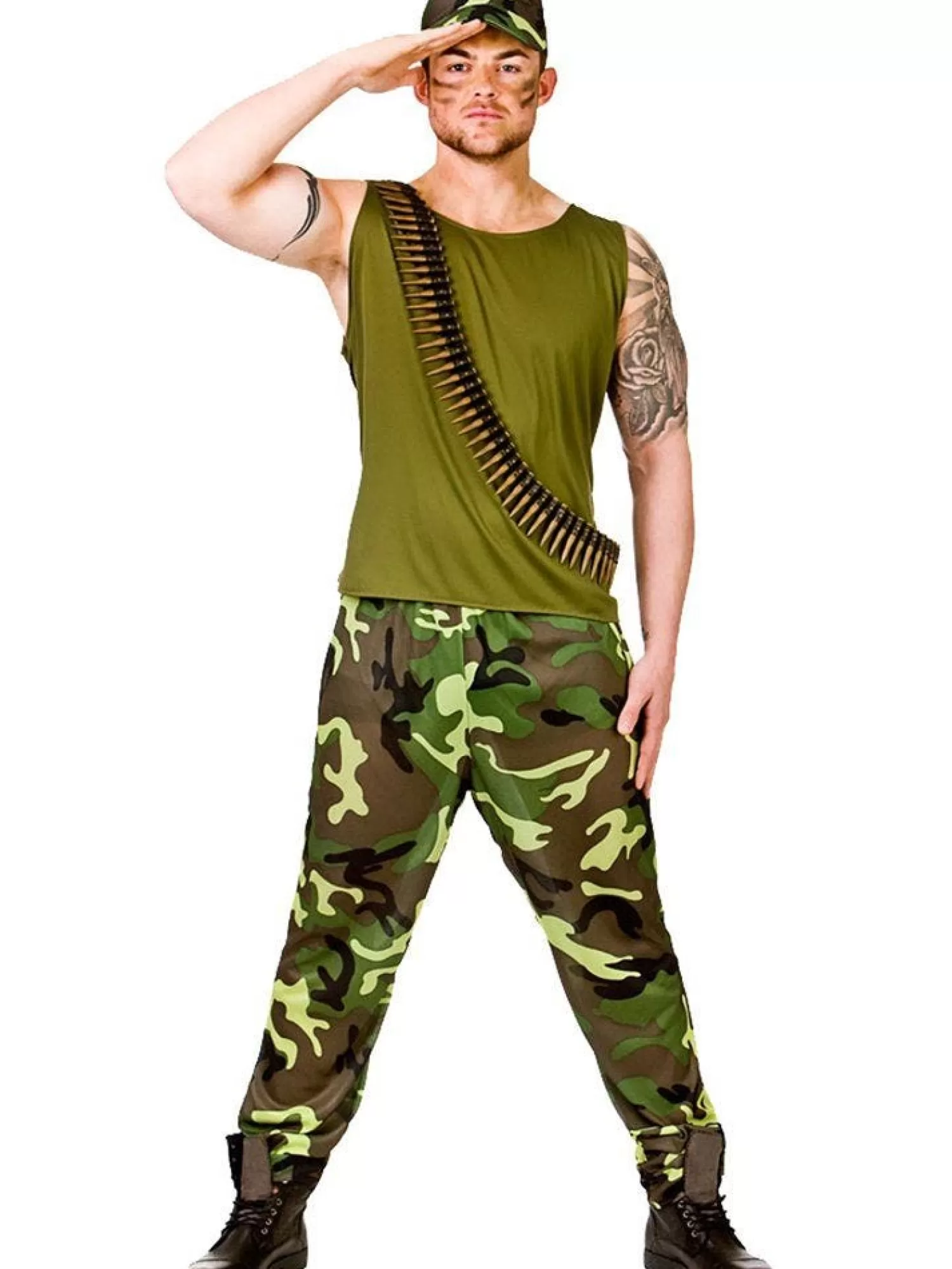 Army Guy - Adult Costume<Party Delights Online