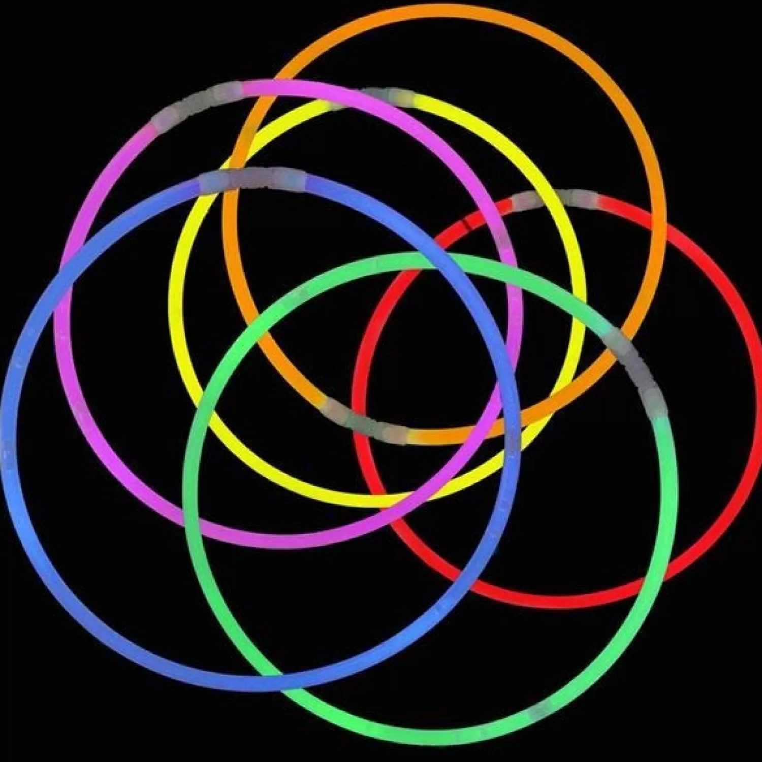 New Party Delights Assorted Colours Glow Necklaces - 56Cm (10Pk)