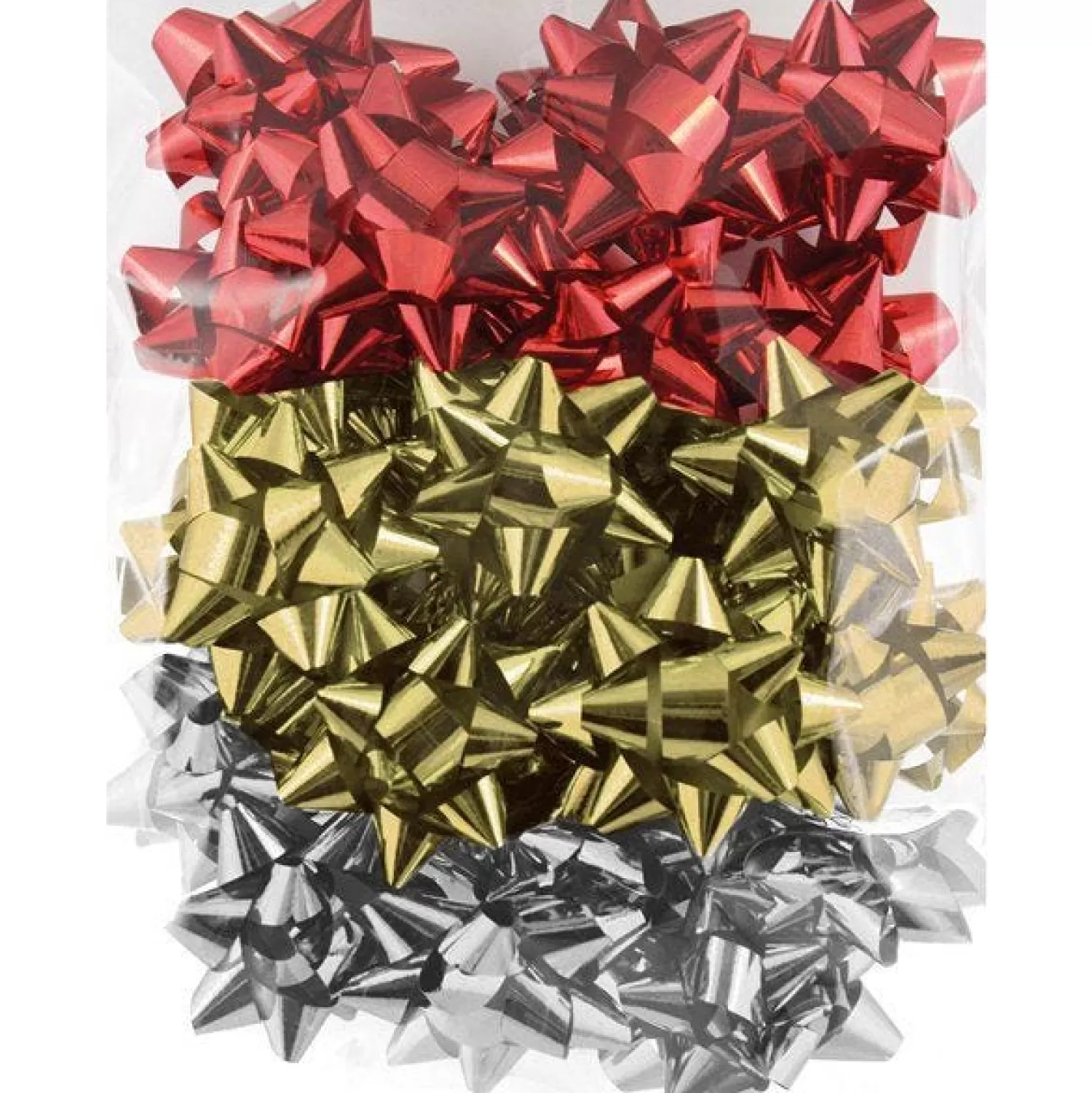 Assorted Metallic Gift Bows (24Pk)<Party Delights Flash Sale