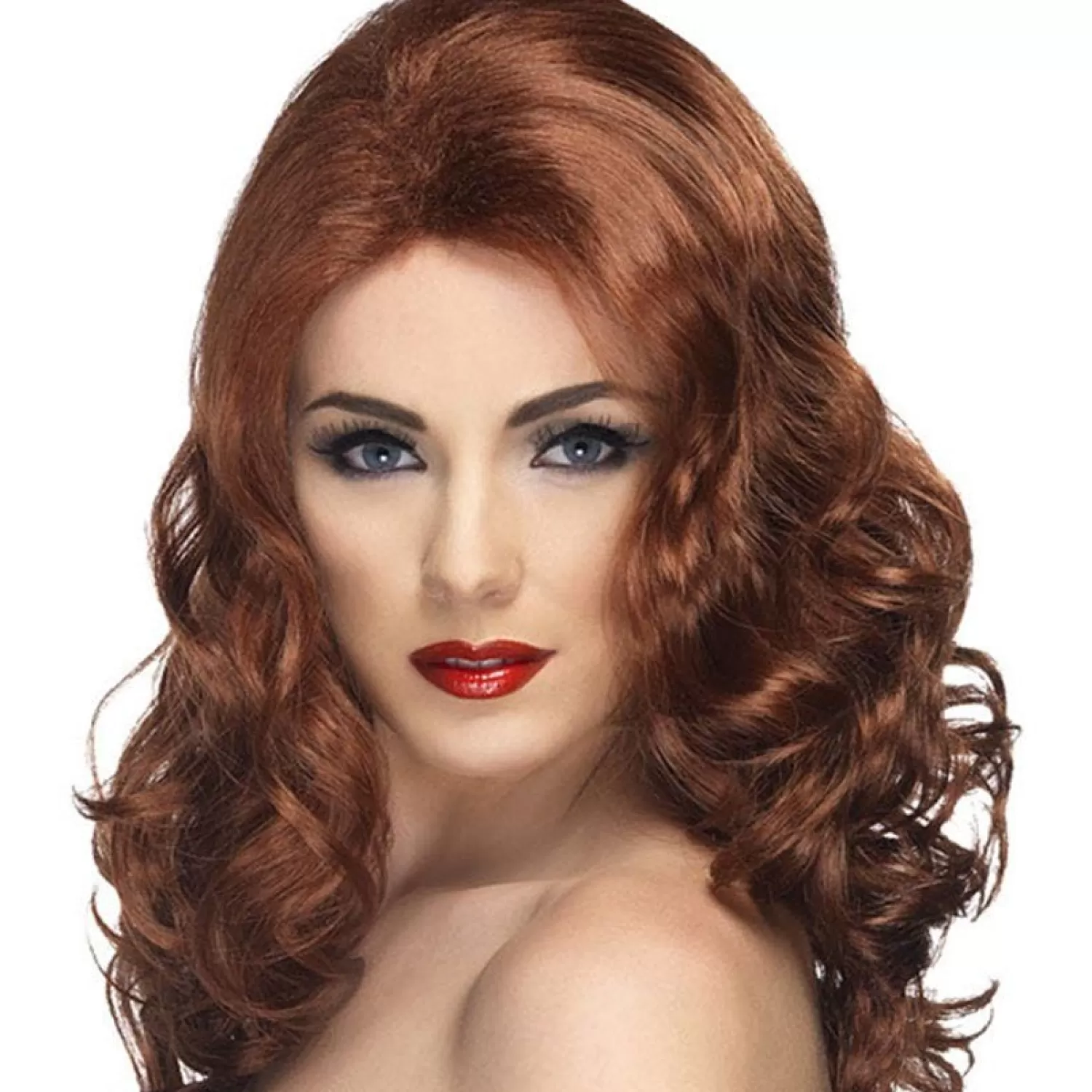 Online Party Delights Auburn Glamourous Wig