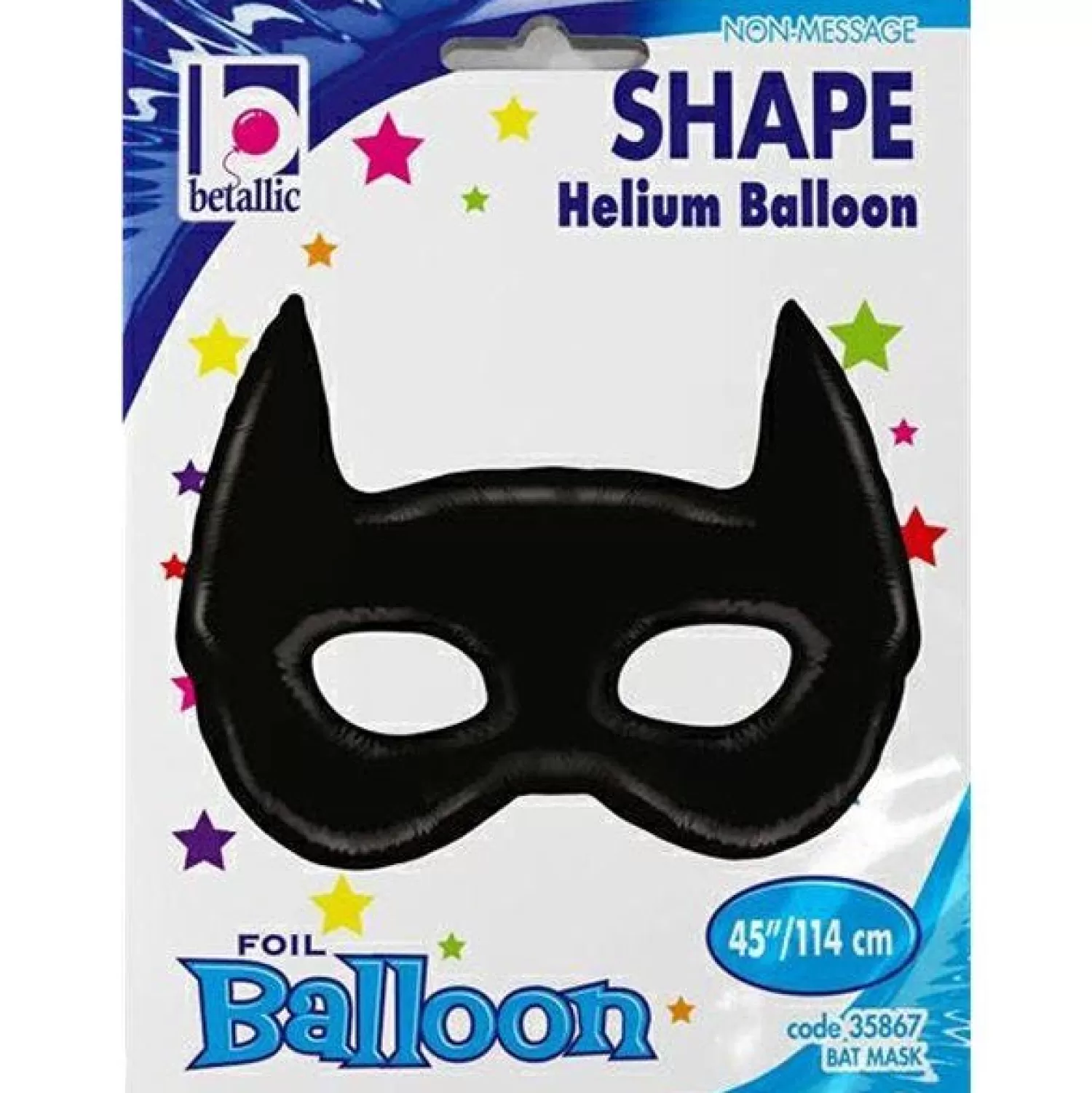 Bat Mask Supersize Foil Balloon - 45"<Party Delights Outlet