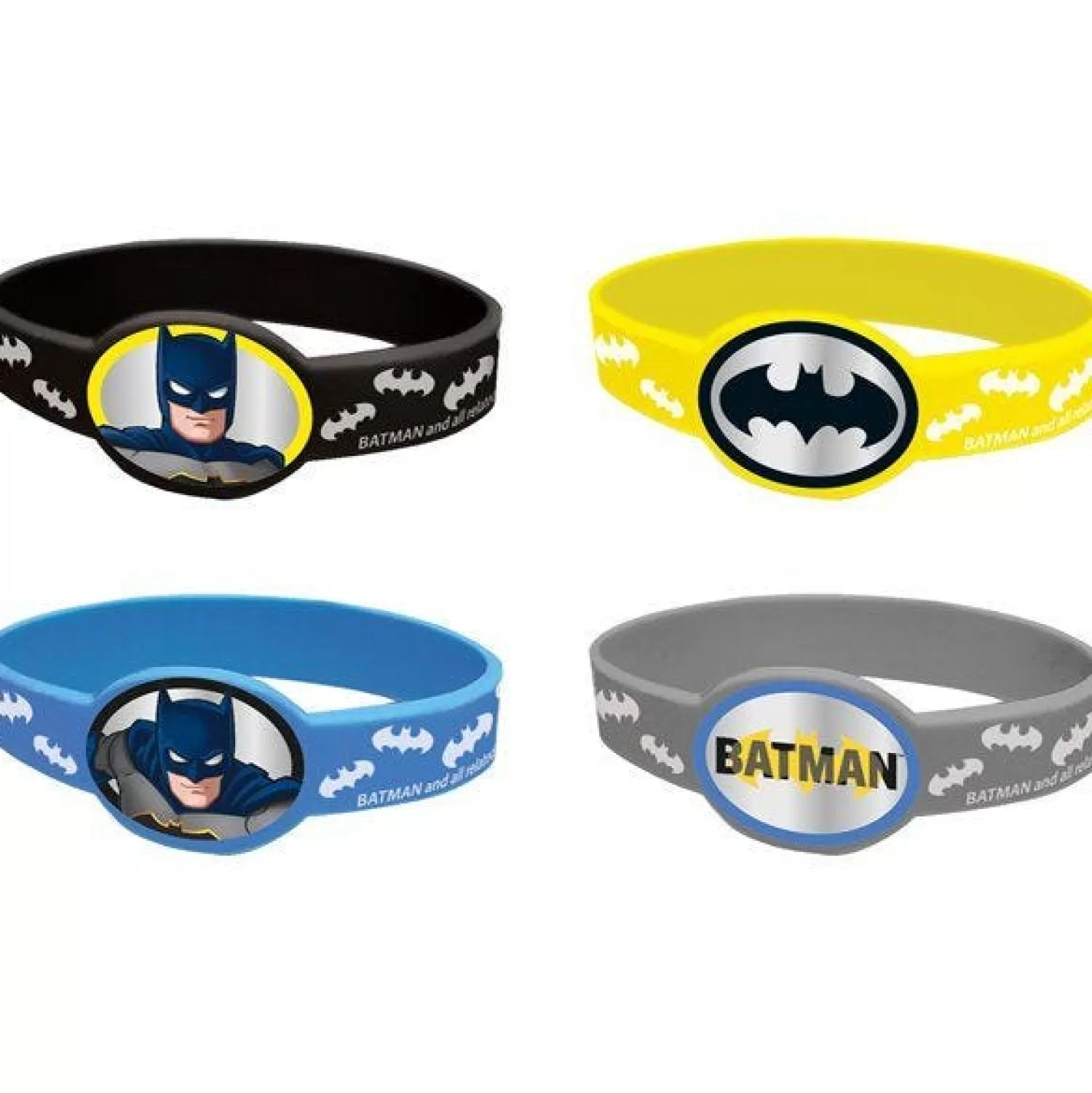 Best Party Delights Batman Stretchy Bracelets (4Pk)