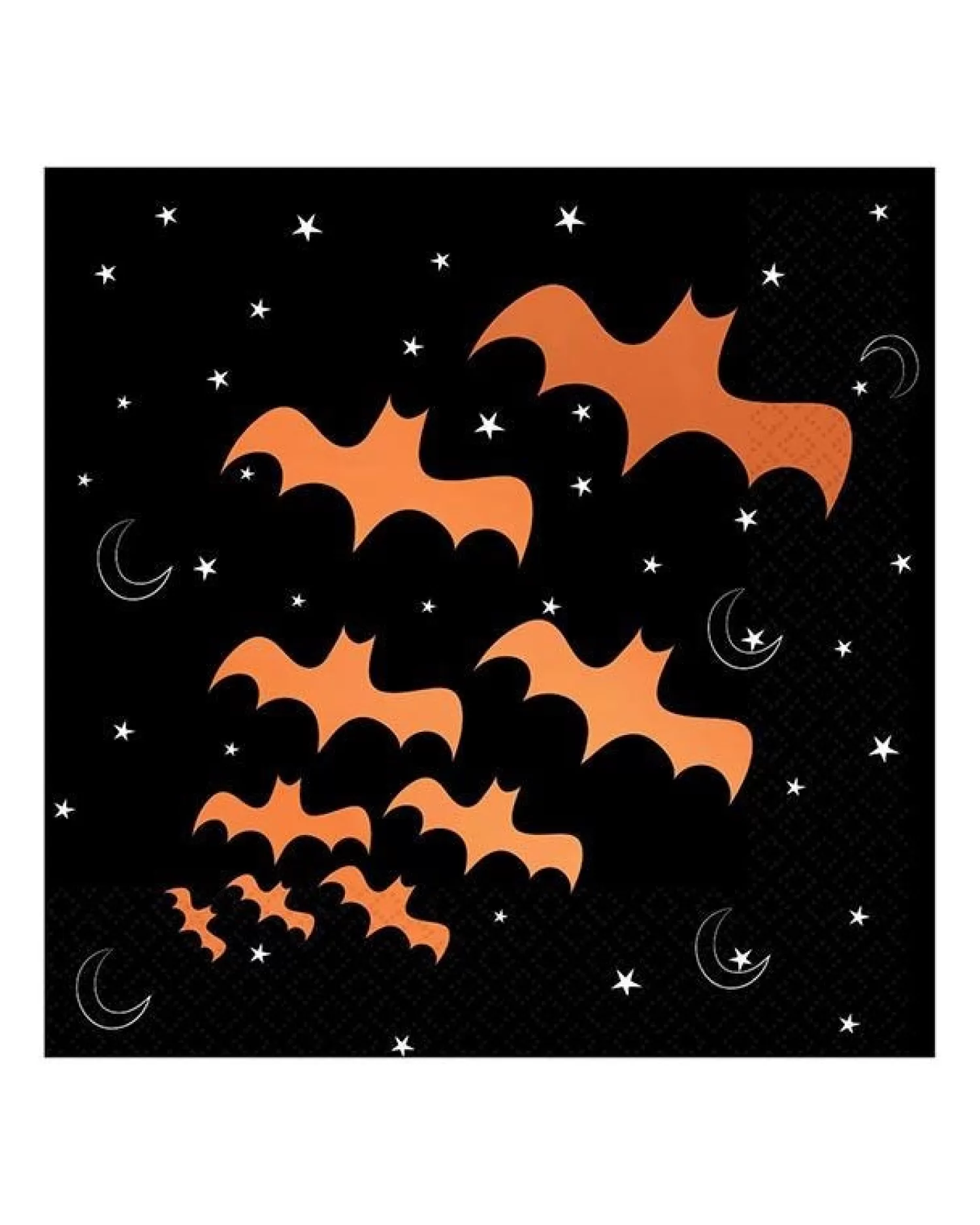 Bats Hot Stamped Paper Napkins - 33Cm (16Pk)<Party Delights Outlet