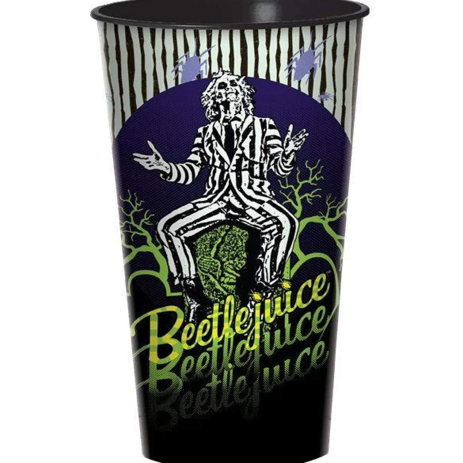 Beetlejuice Plastic Cup - 946Ml<Party Delights Clearance