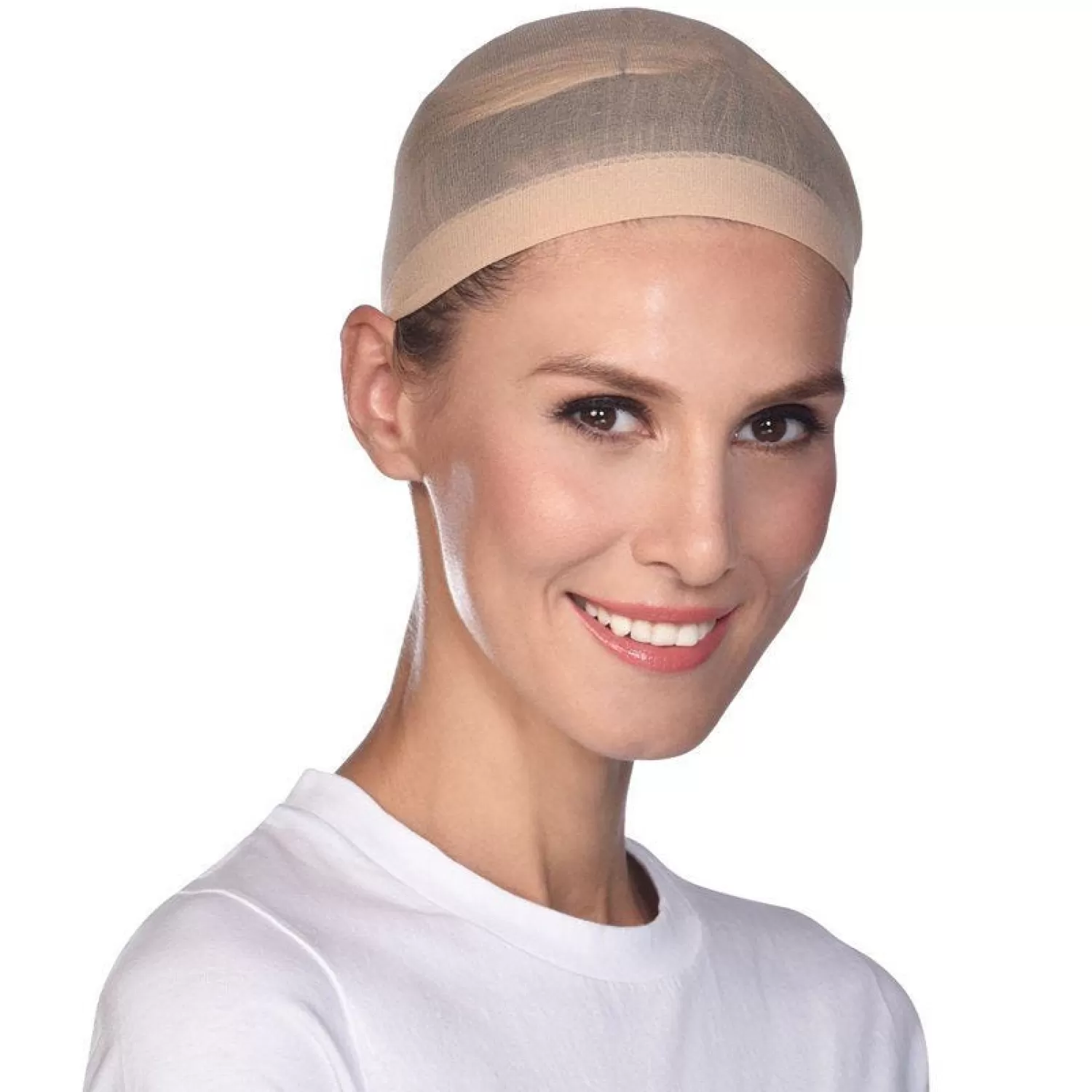 Hot Party Delights Beige Wig Cap