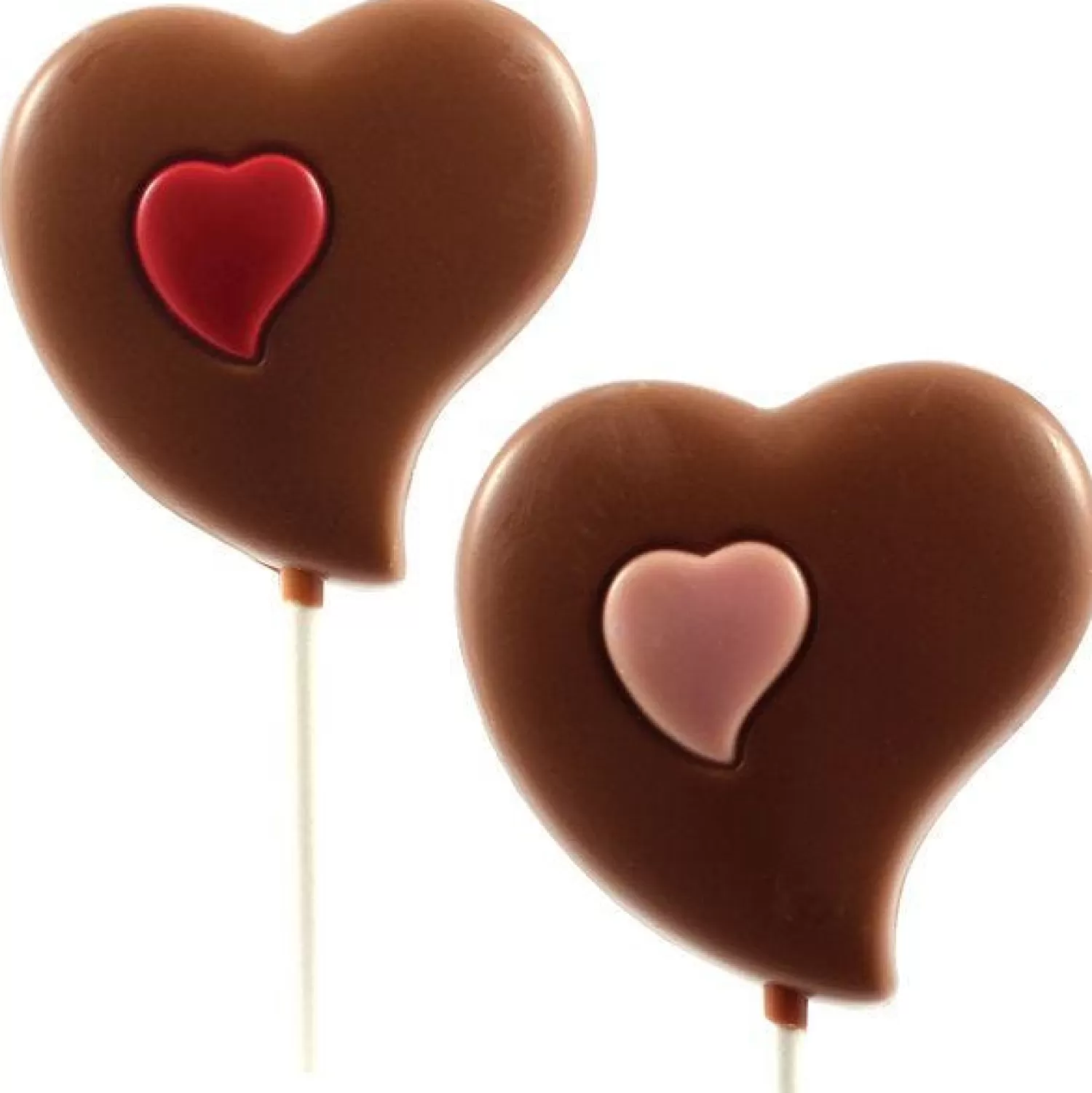 Cheap Party Delights Belgian Chocolate Heart Lollipop