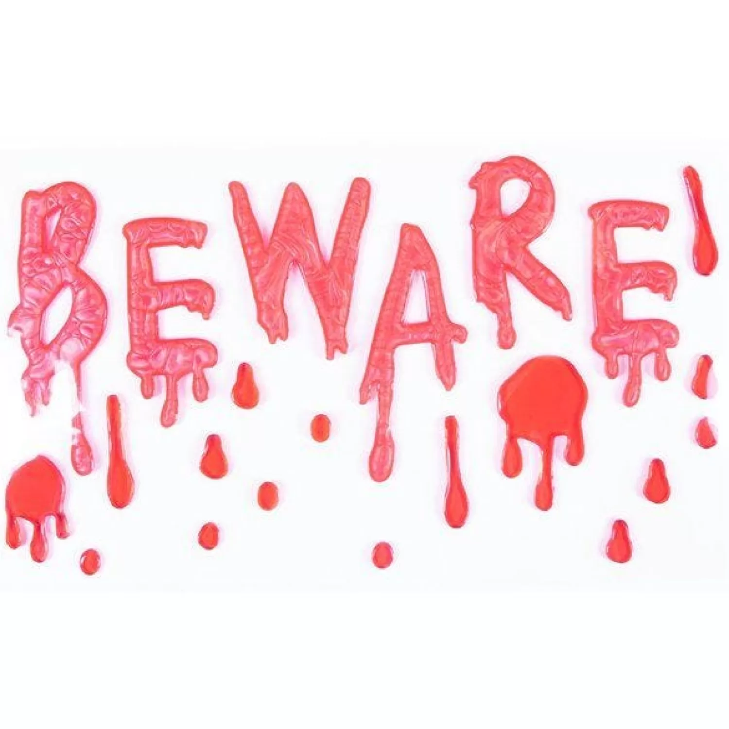 Beware Gel Window Cling<Party Delights Discount