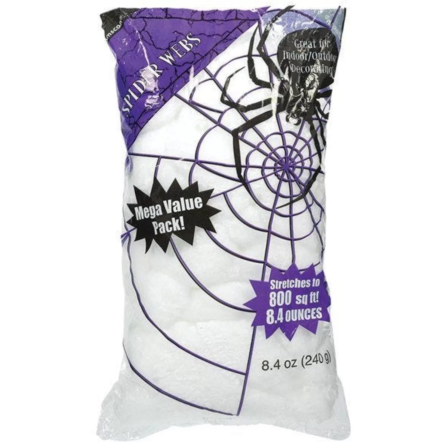 Big Spider Web Pack - 240G<Party Delights Outlet