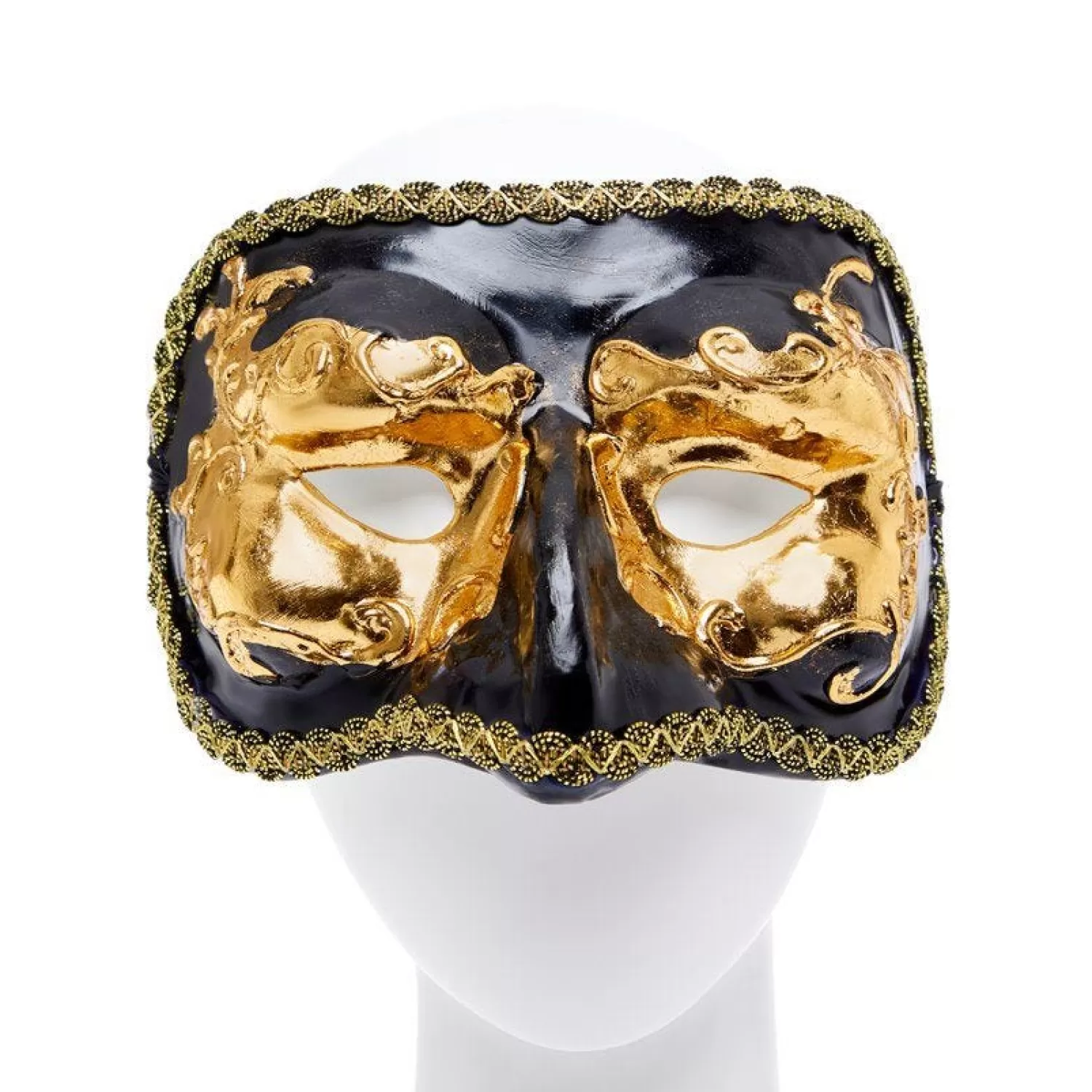 Clearance Party Delights Black & Gold Masquerade Mask