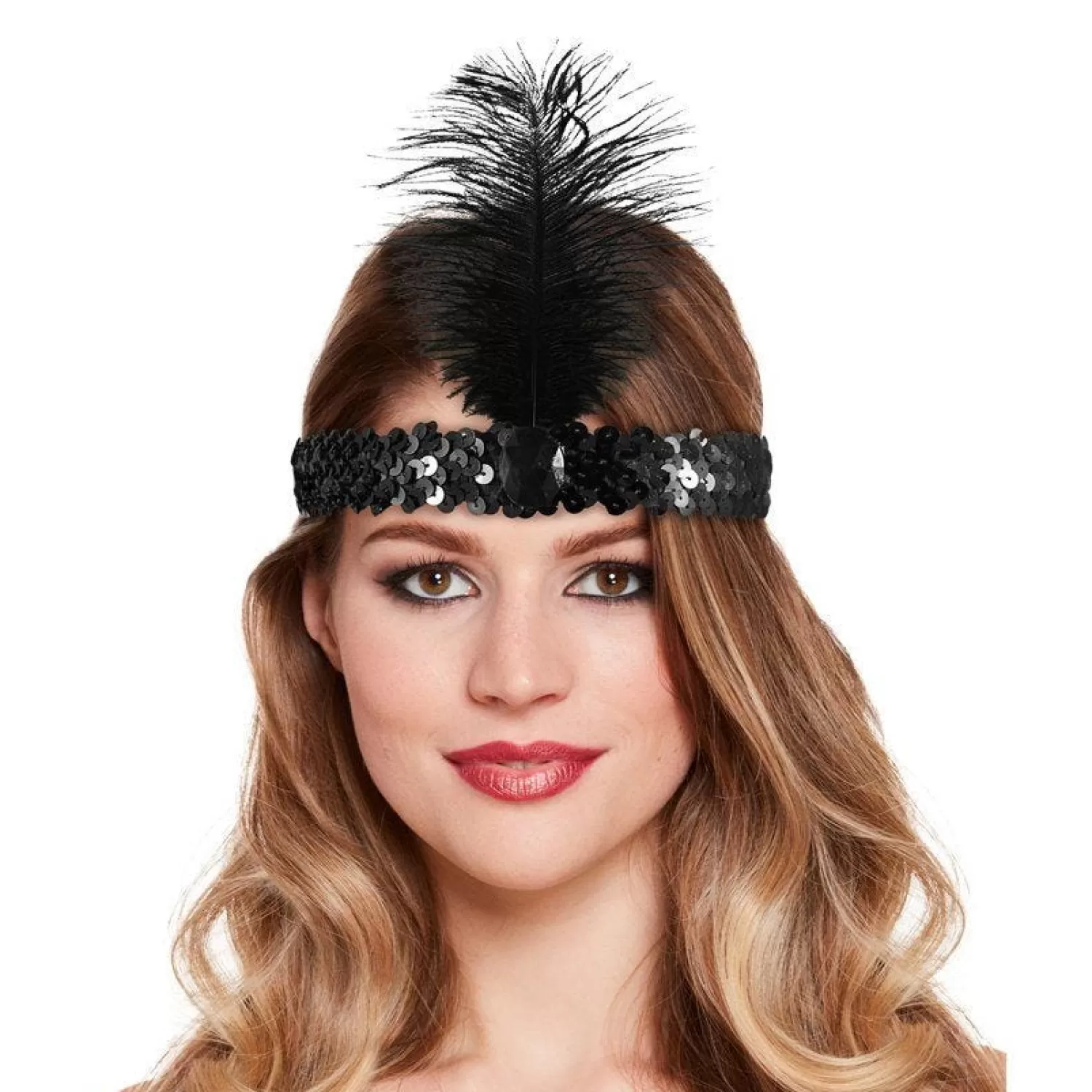 Store Party Delights Black Charleston Flapper Sequin Headband