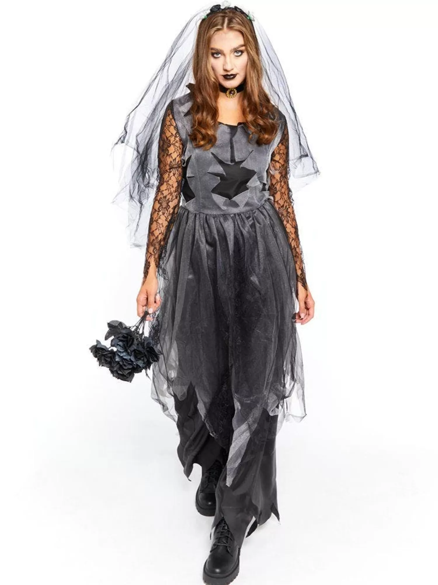 Black Corpse Bride - Adult Costume<Party Delights New