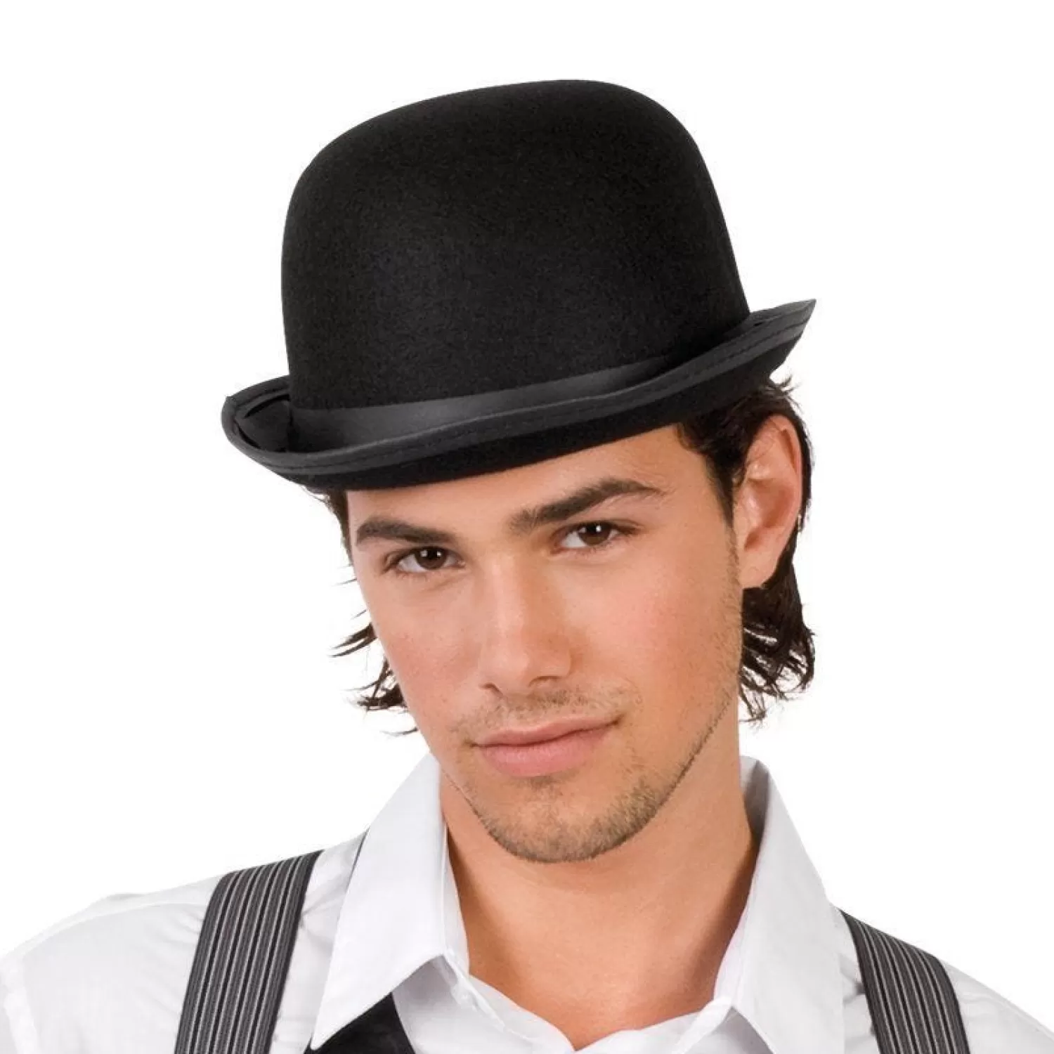 Shop Party Delights Black Felt Bowler Hat