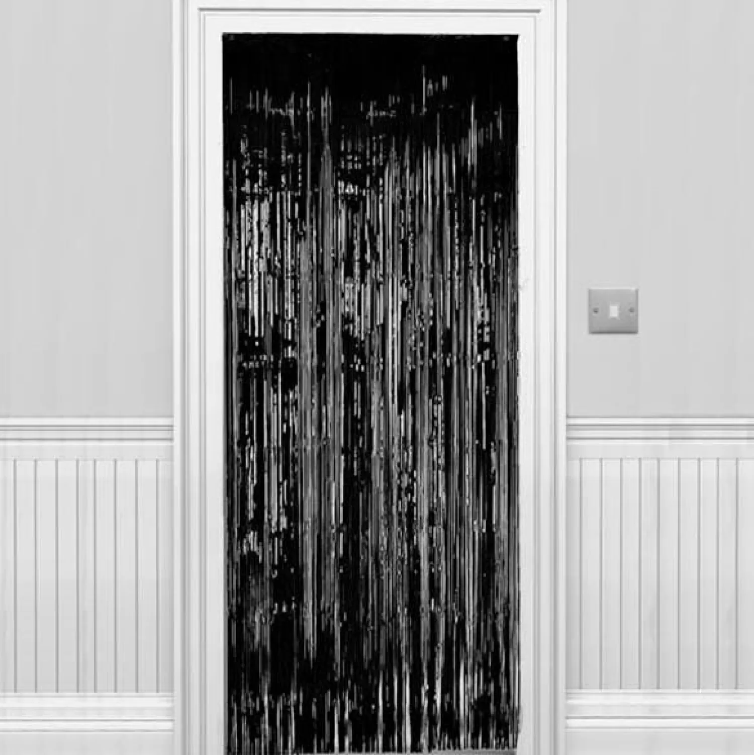 Sale Party Delights Black Foil Door Curtain - 2.4M X 92Cm