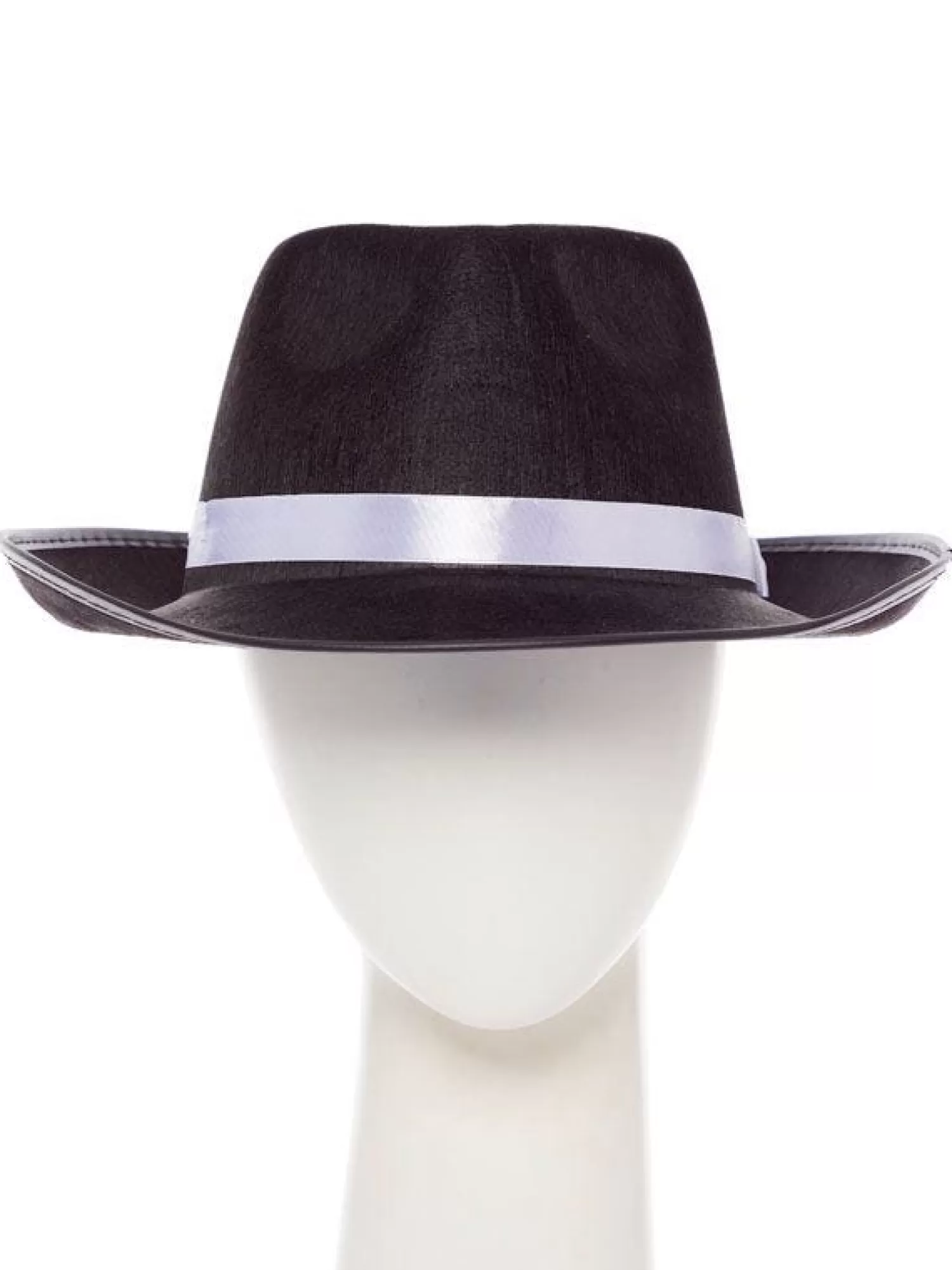 Outlet Party Delights Black Gangster Fedora Hat