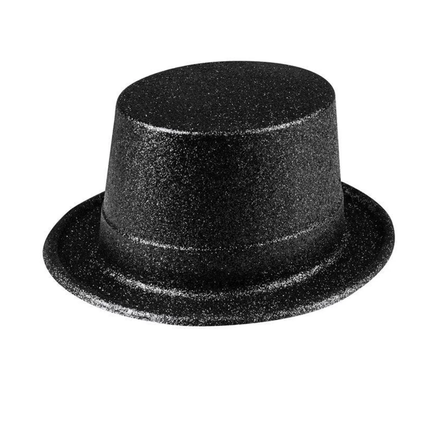 Flash Sale Party Delights Black Glitter Top Hat