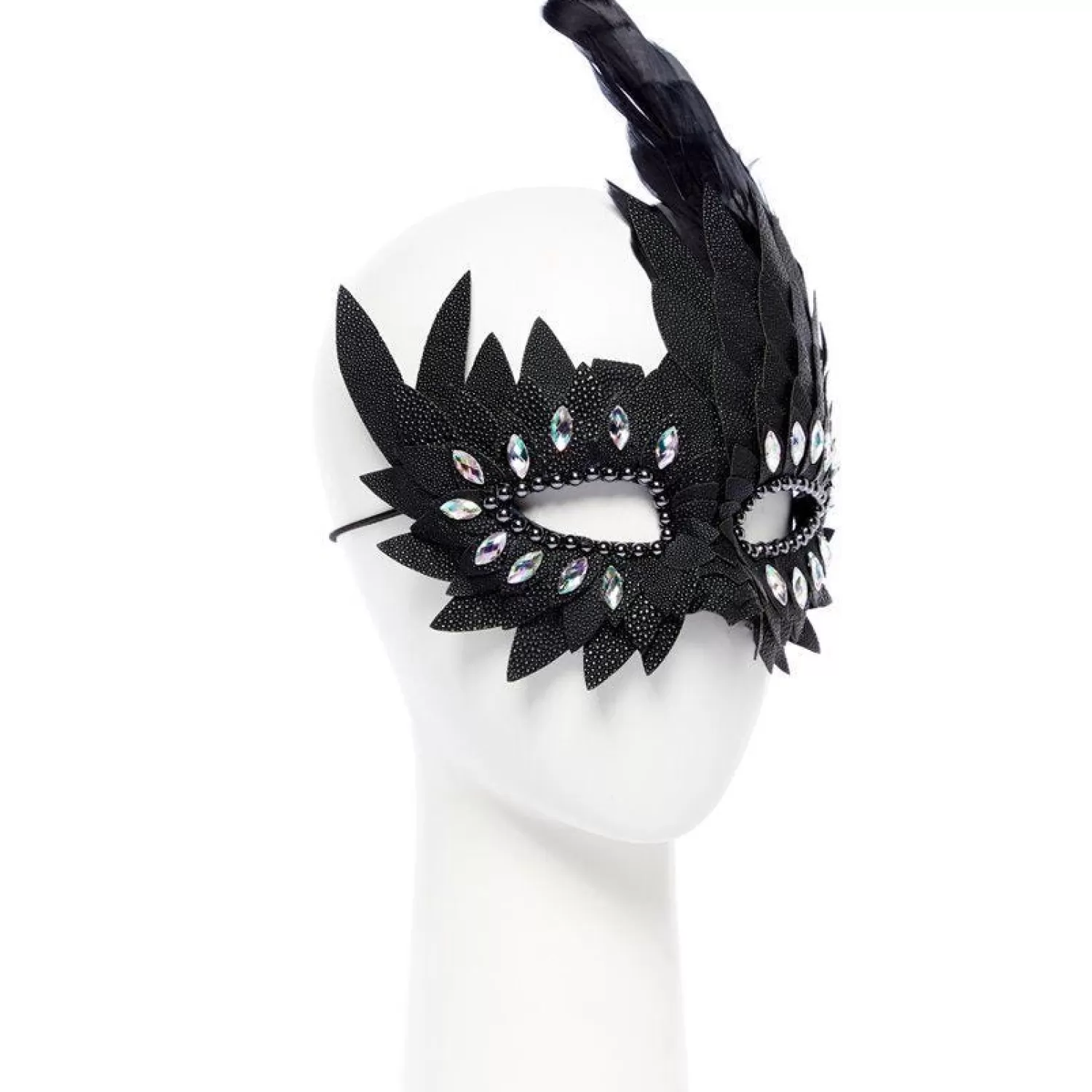 Online Party Delights Black Layered Masquerade Mask