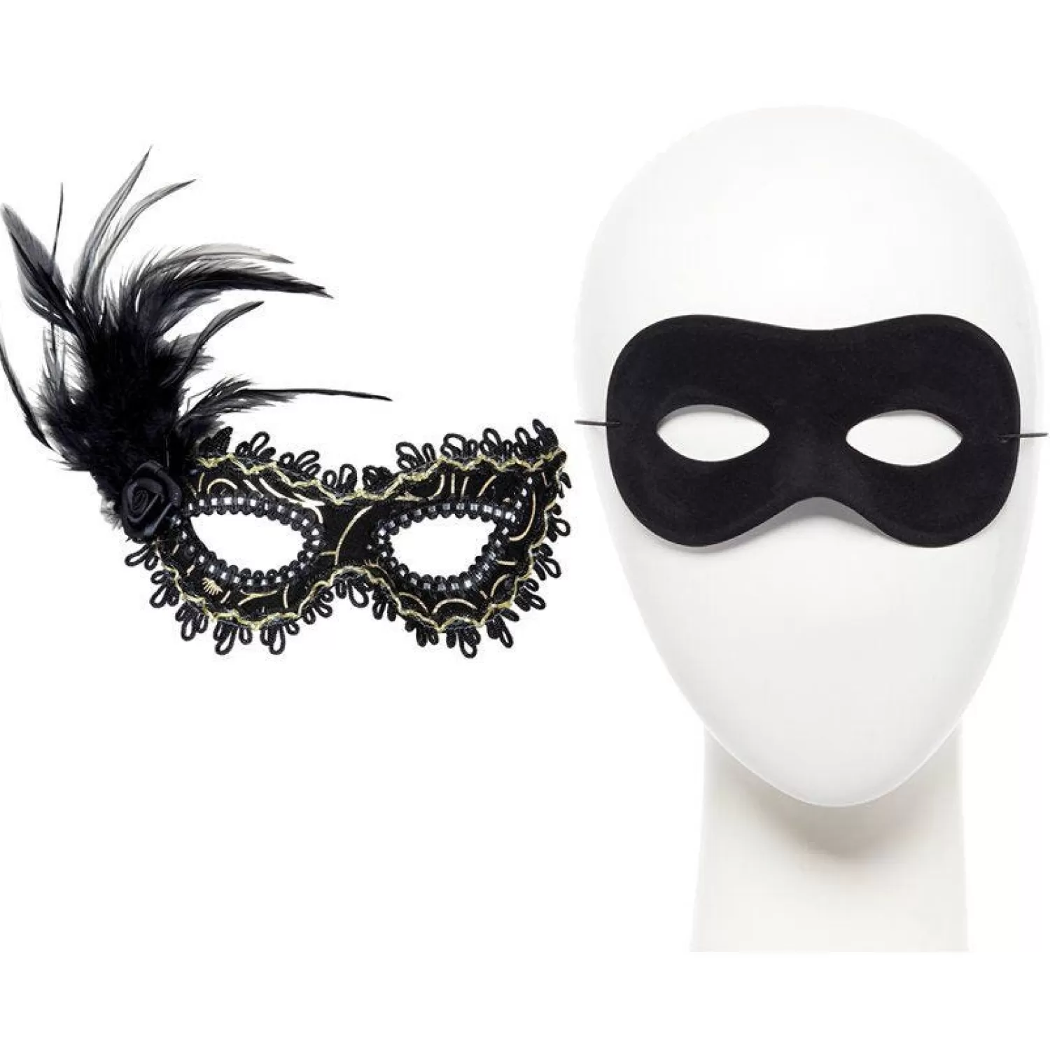 Cheap Party Delights Black Masquerade For Couples